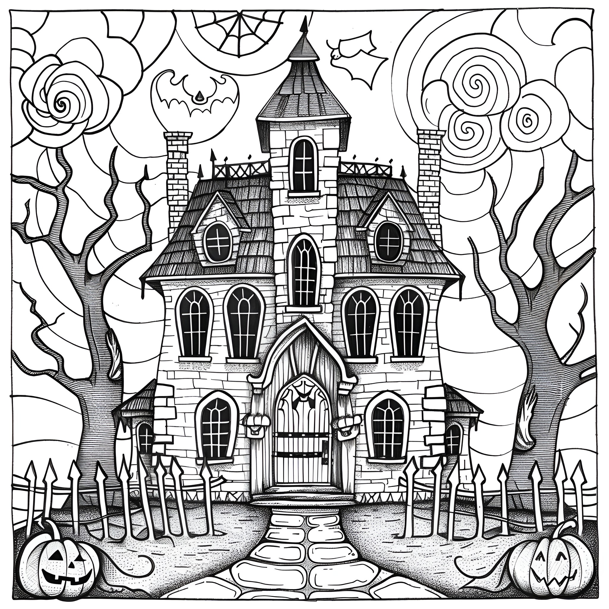 50 Best Halloween Coloring Pages (Free Printable PDFs)