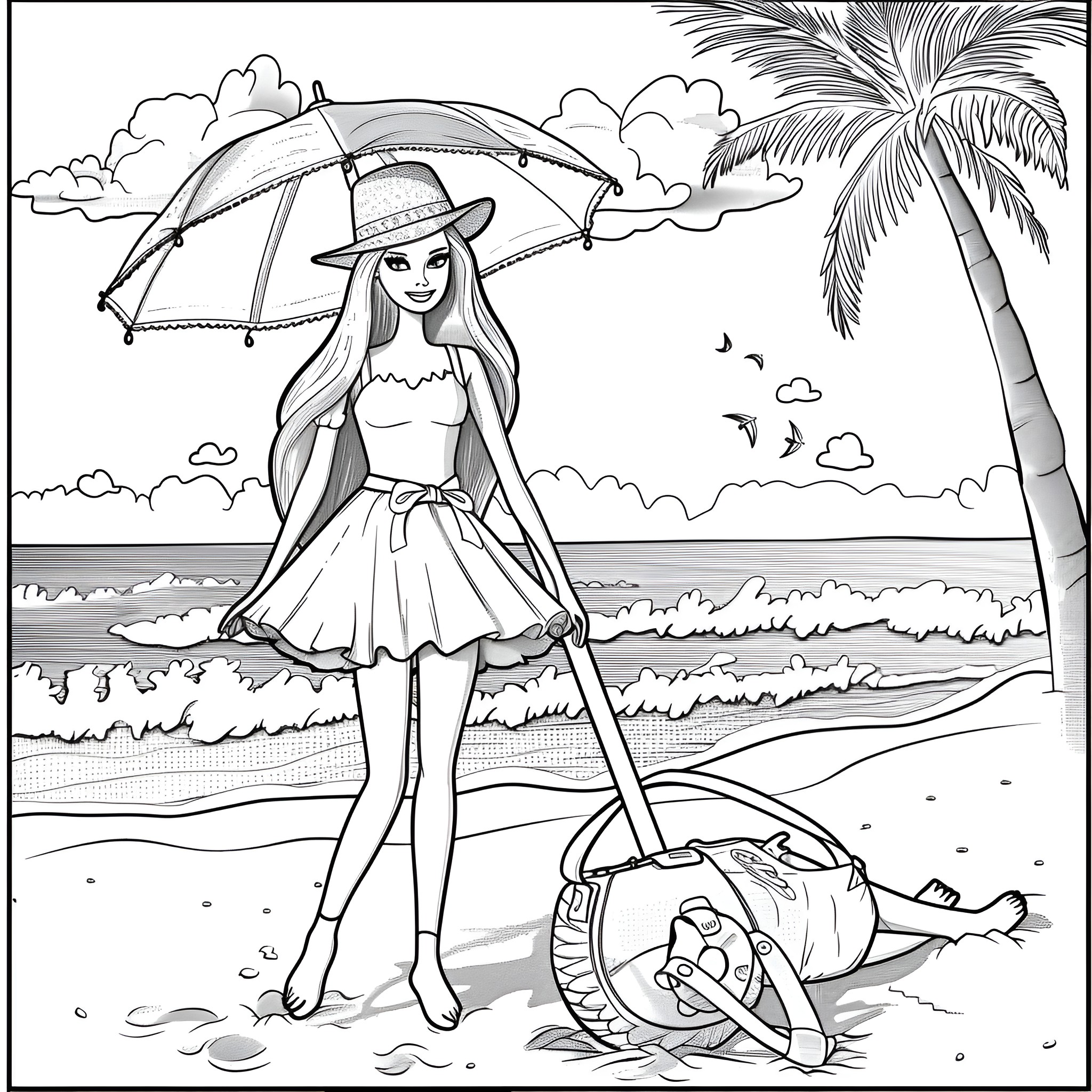 344 Best Barbie Coloring Pages (Free Printable PDFs)