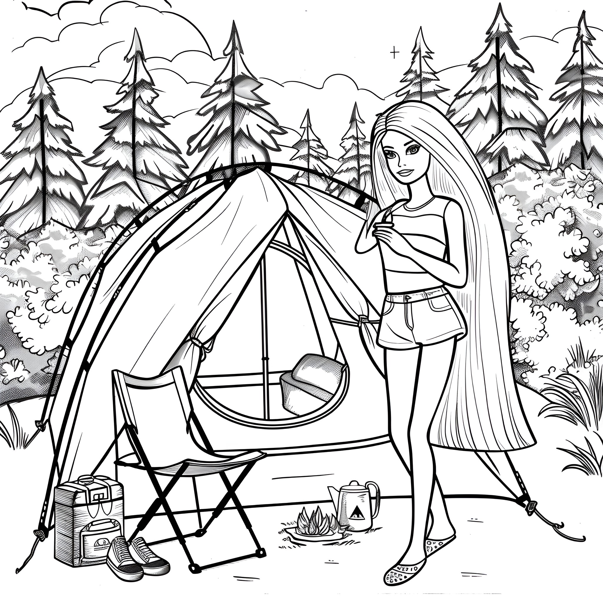 400 Best Barbie Coloring Pages (Free Printable PDFs)
