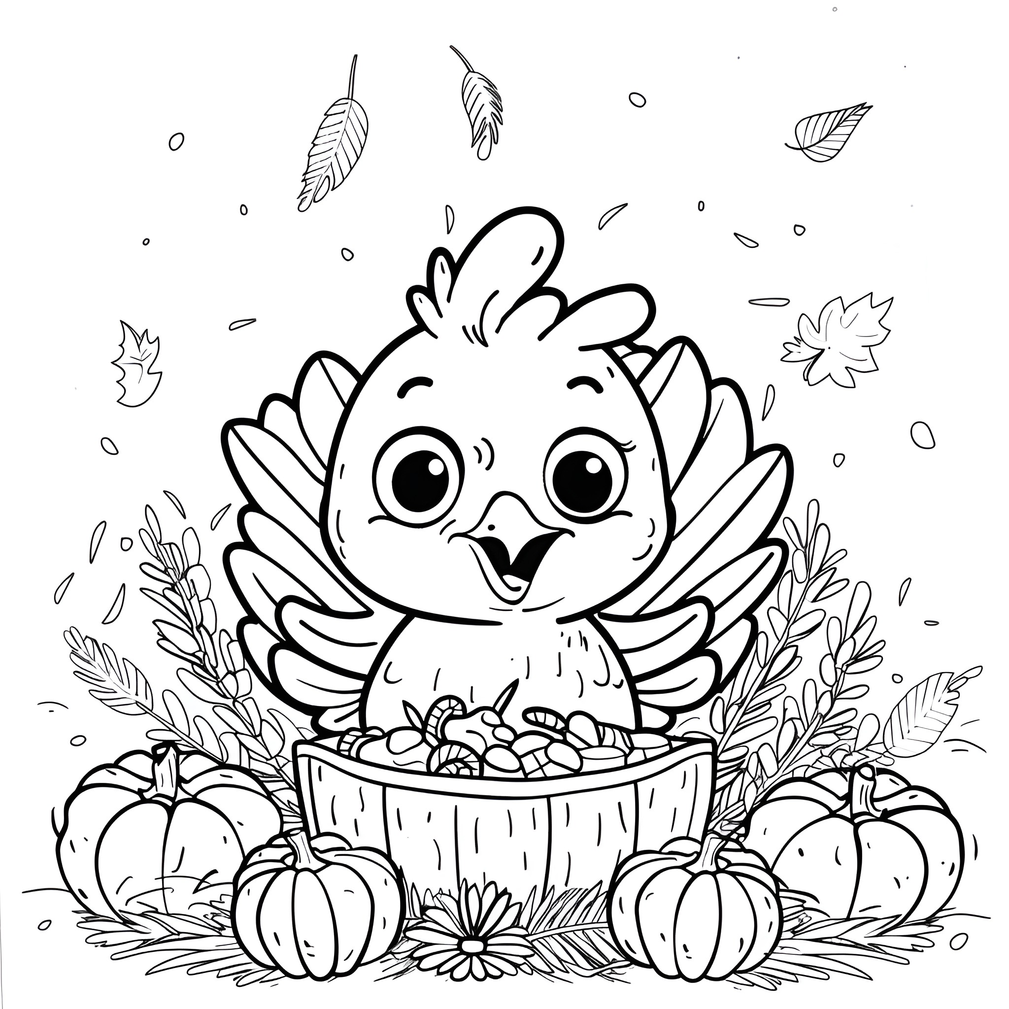 59 Best Thanksgiving Coloring Pages (Free Printable PDFs)