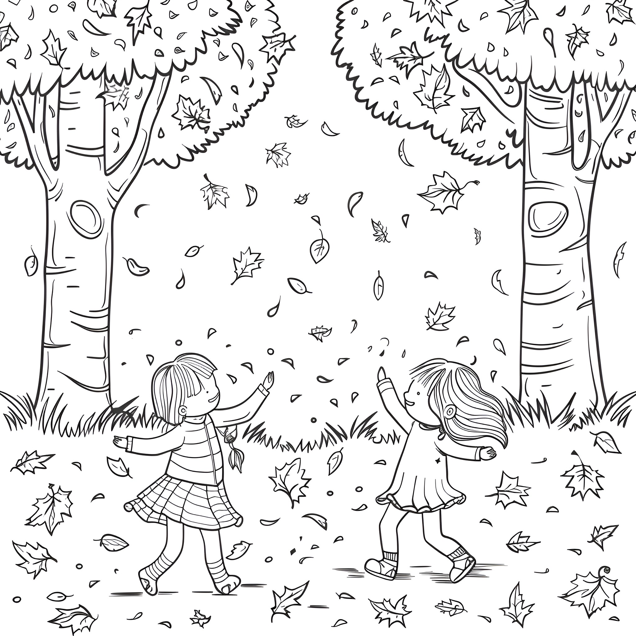 45 Best Fall Season Coloring Pages (Free Printable PDFs)
