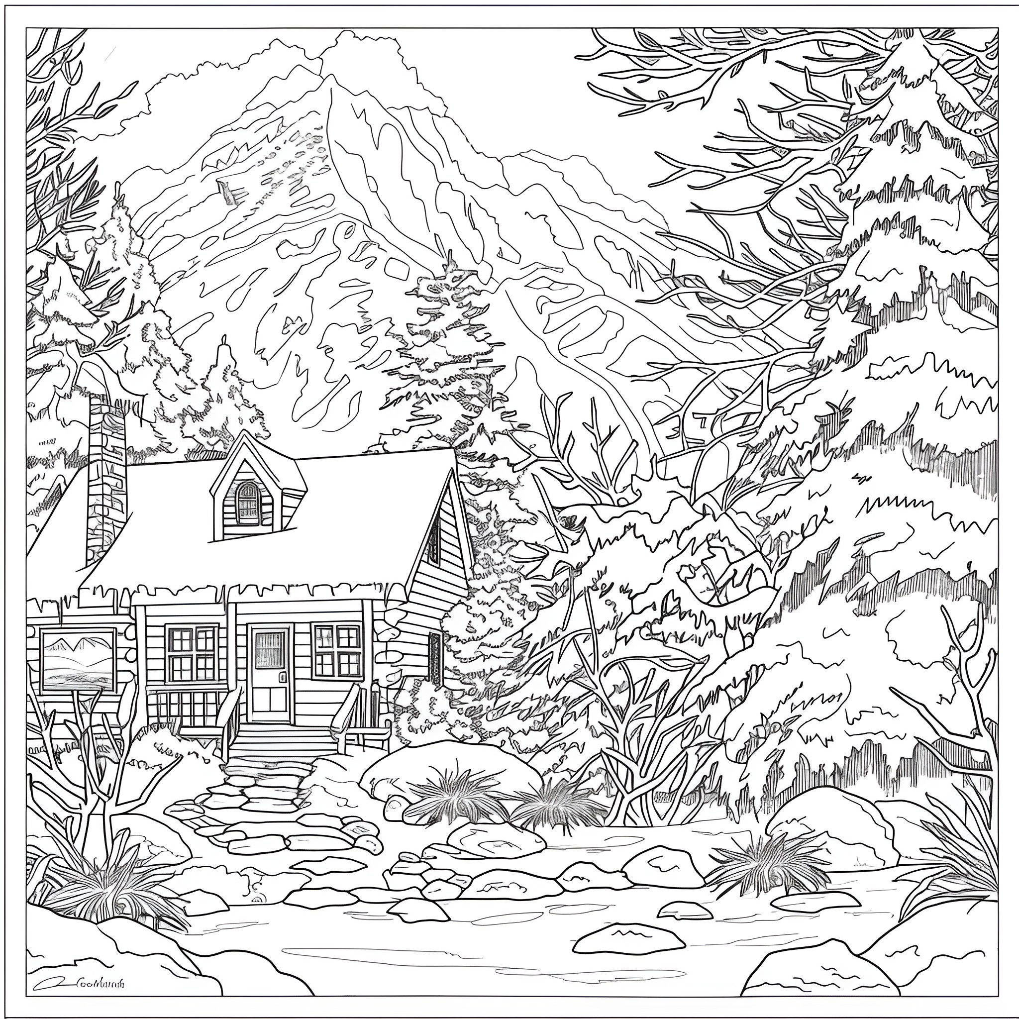 53 Best Winter Coloring Pages (Free Printable PDFs)