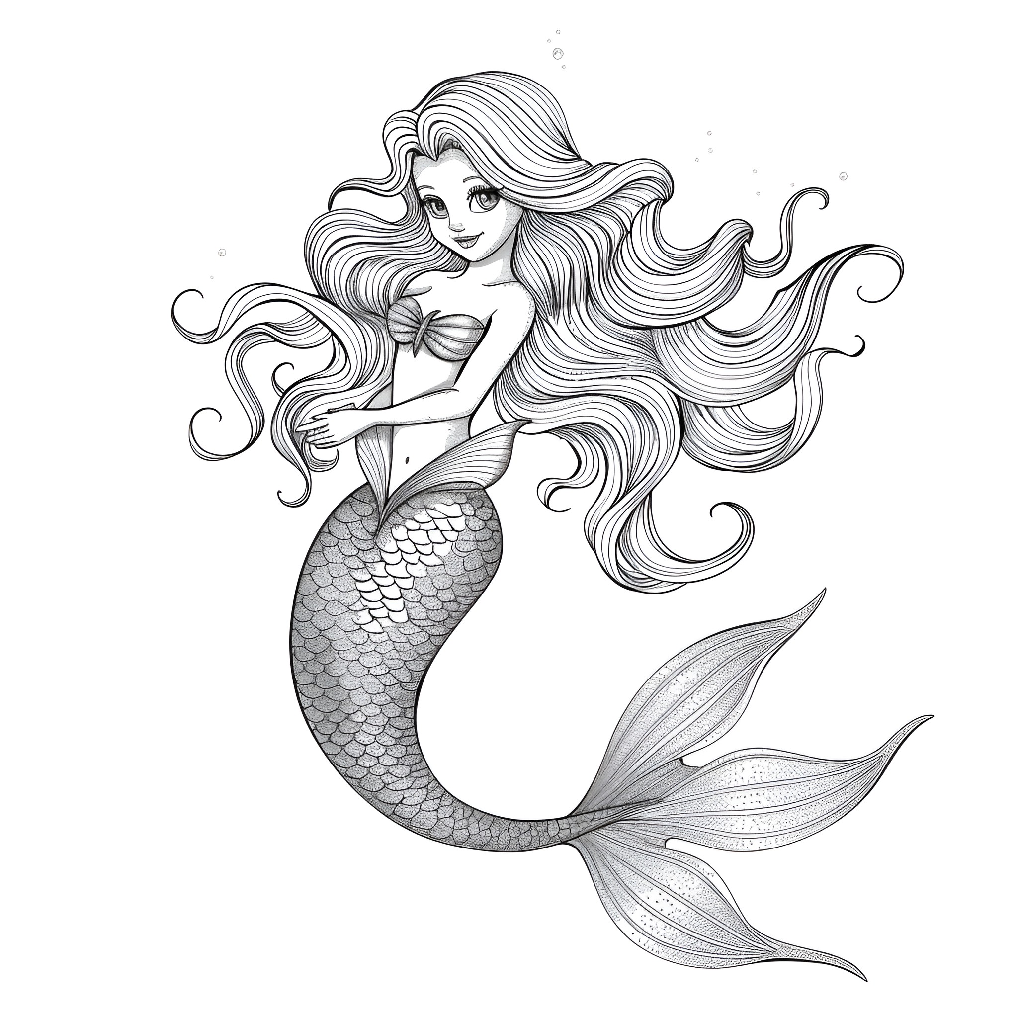 60 Best Mermaid Coloring Pages (Free Printable PDFs)