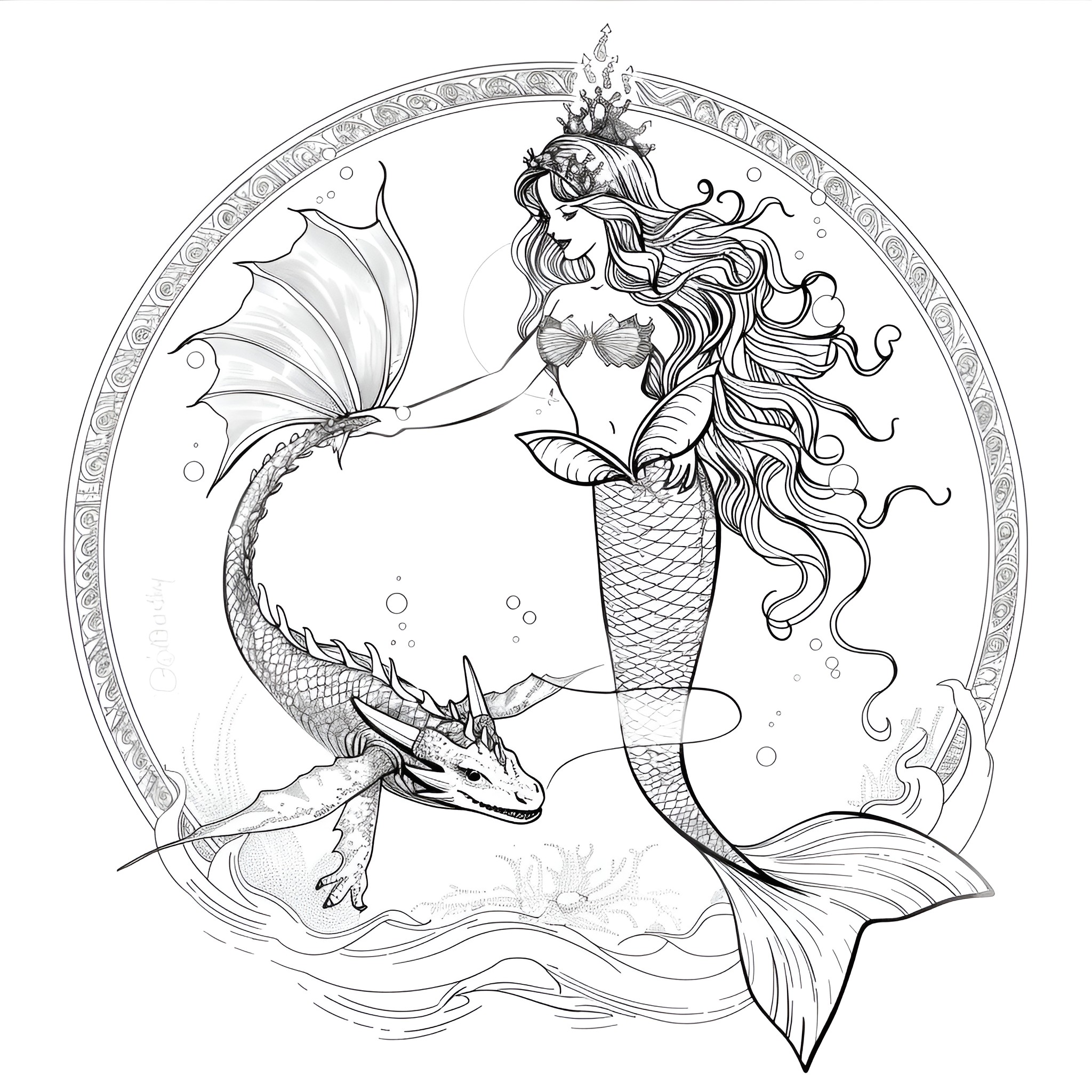 60 Best Mermaid Coloring Pages (Free Printable PDFs)