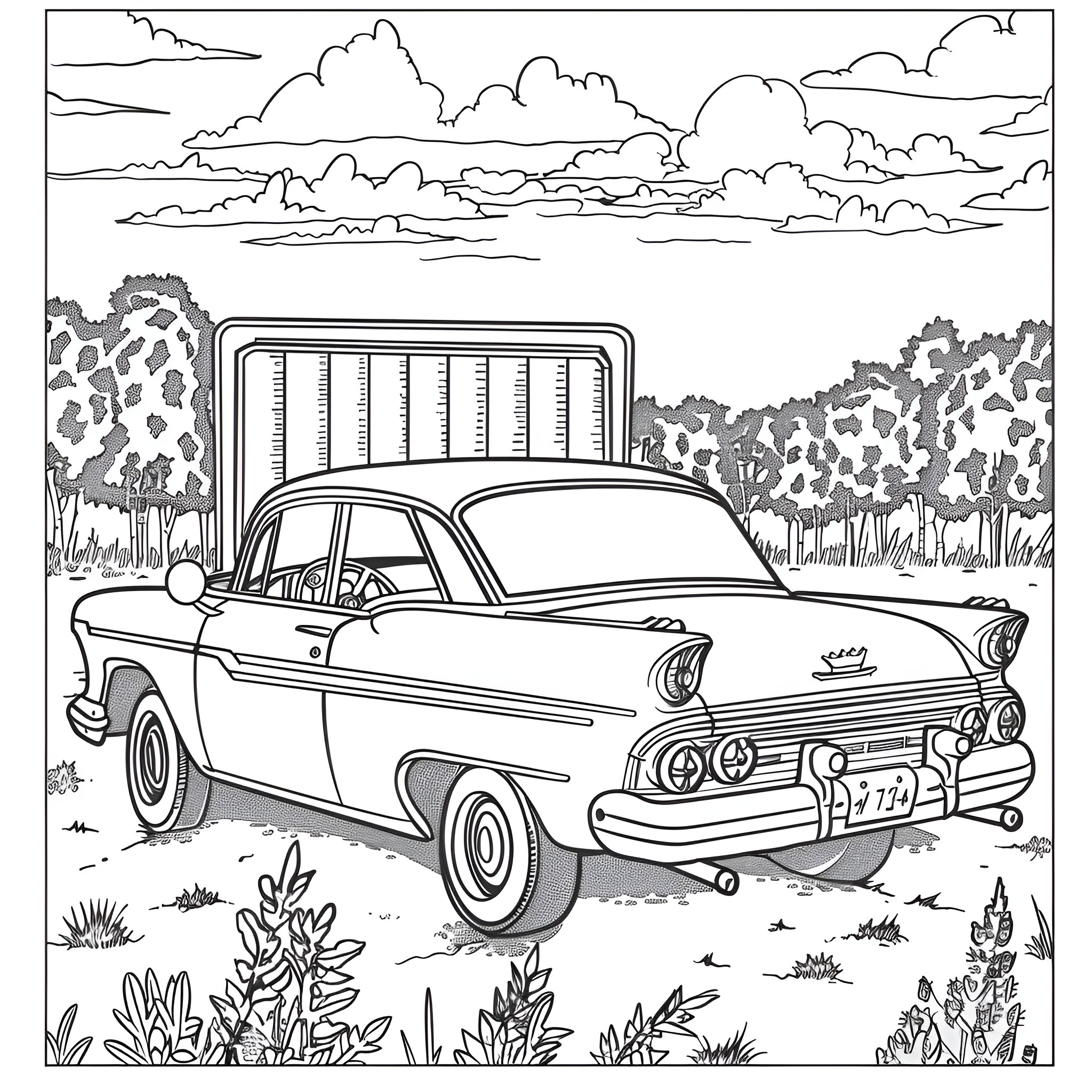 58 Best Car Coloring Pages (Free Printable PDFs)