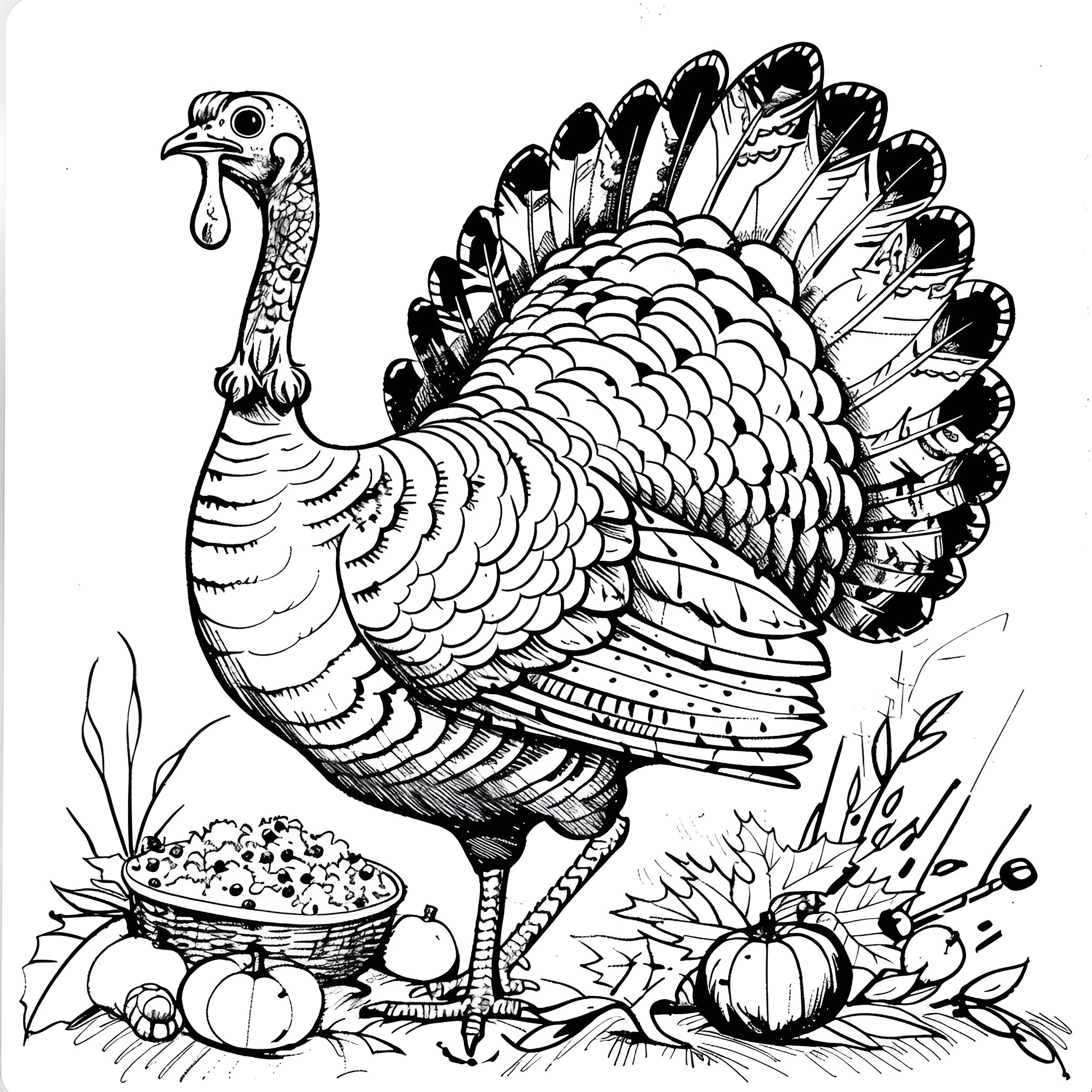 32 Best Turkey Coloring Pages (Free Printable PDFs)