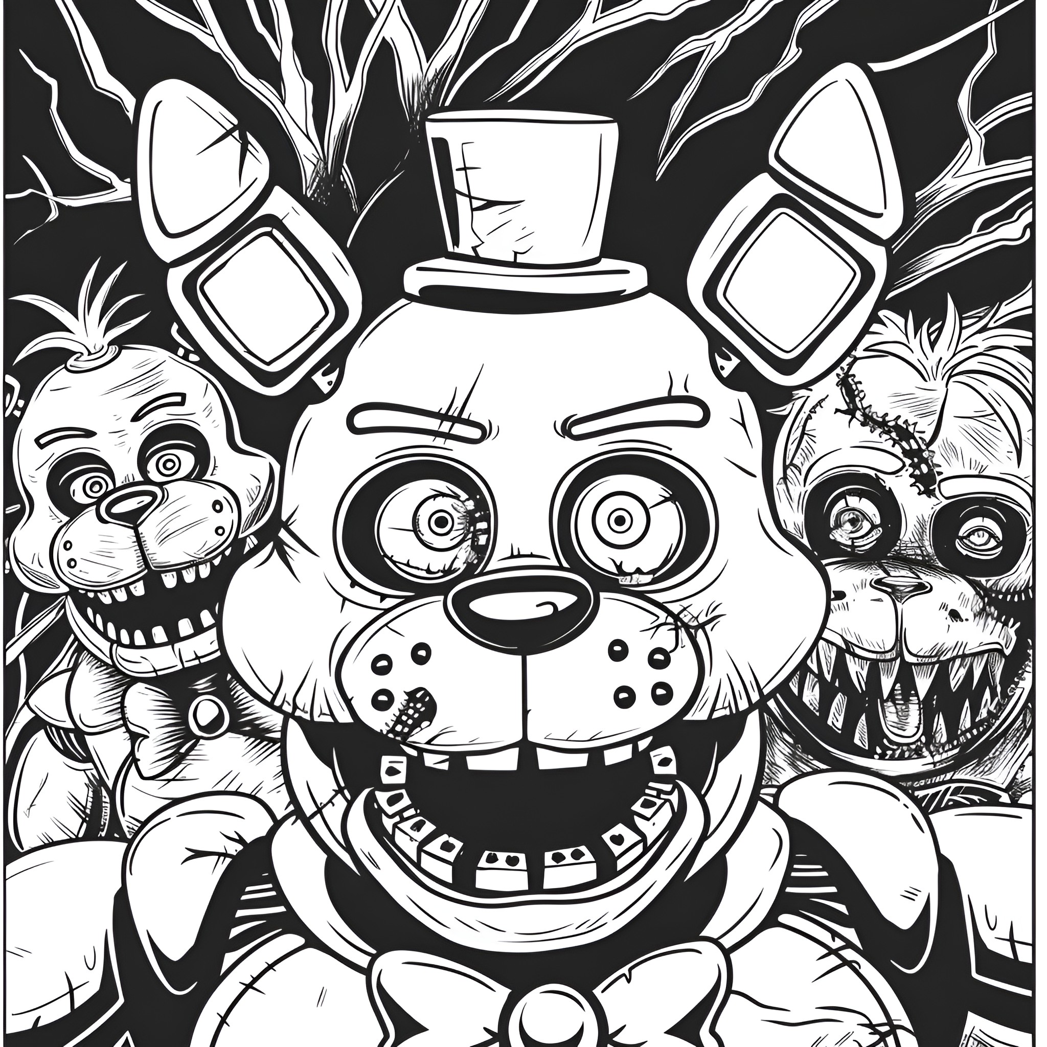 46 Best Five Nights At Freddy's Coloring Pages (Free Printable PDFs)