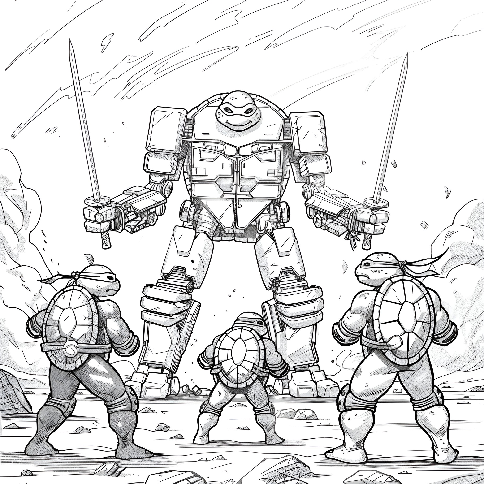 62 Best Ninja Turtles Coloring Pages (Free Printable PDFs)