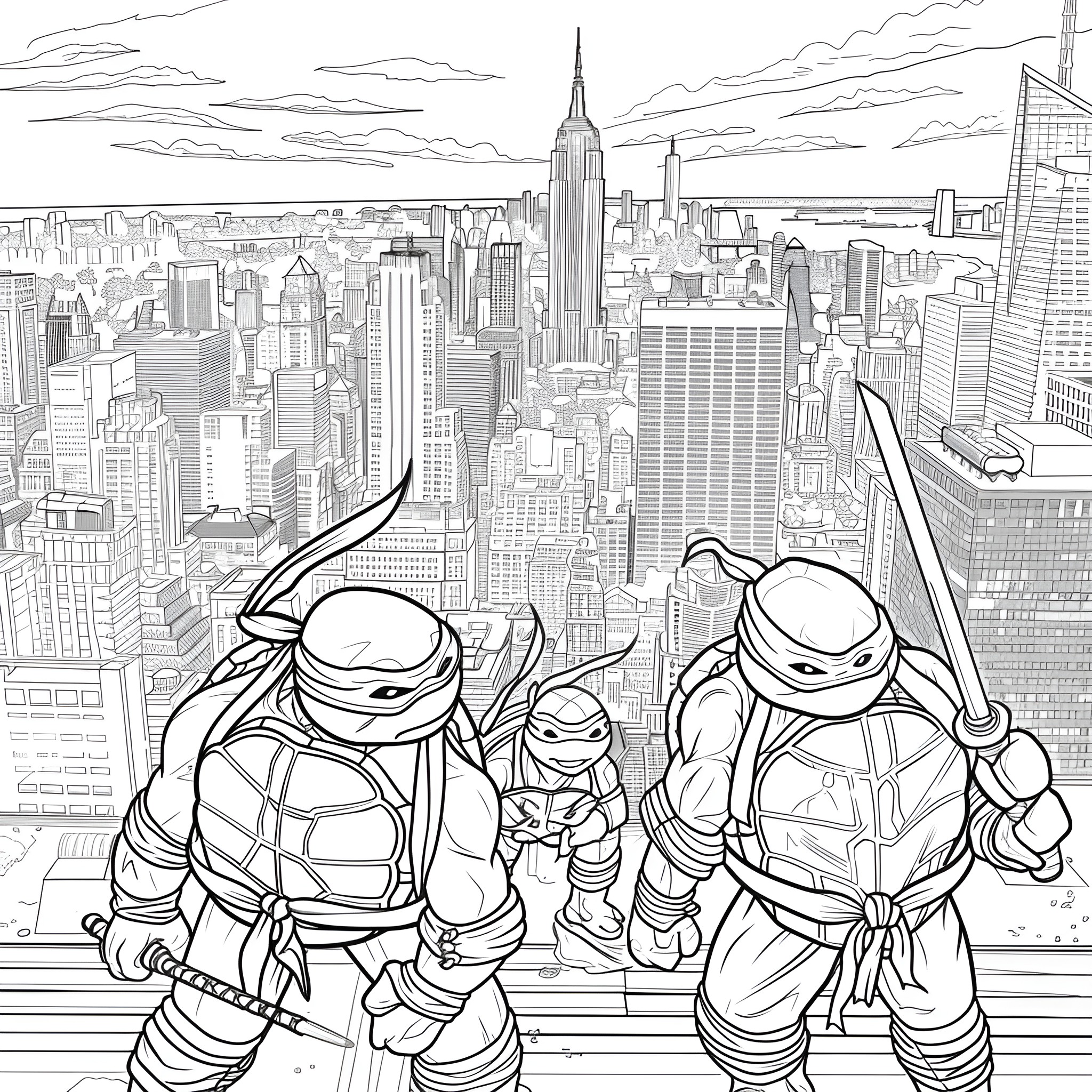 73 Best Ninja Turtles Coloring Pages (Free Printable PDFs)