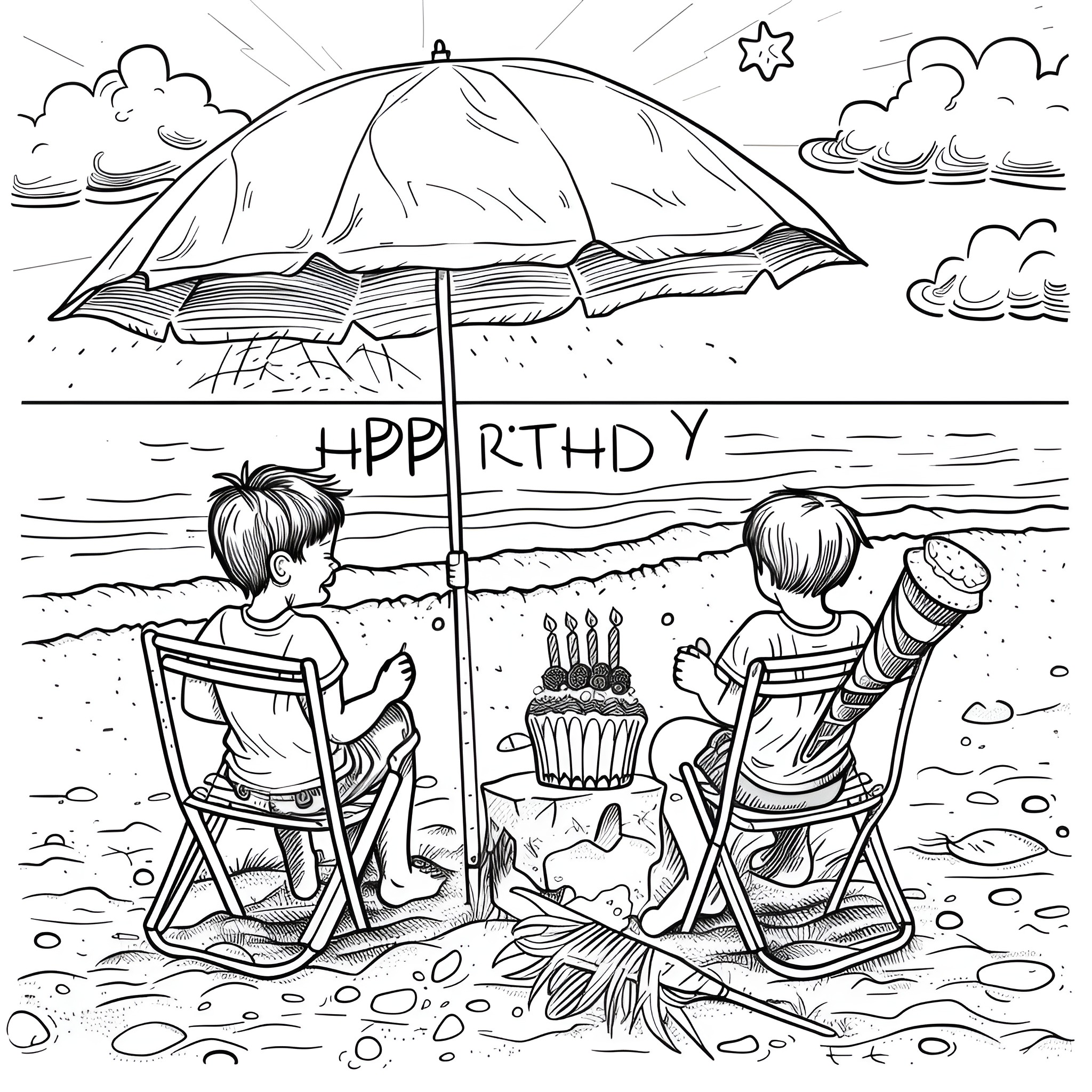 45 Best Happy Birthday Coloring Pages (Free Printable PDFs)