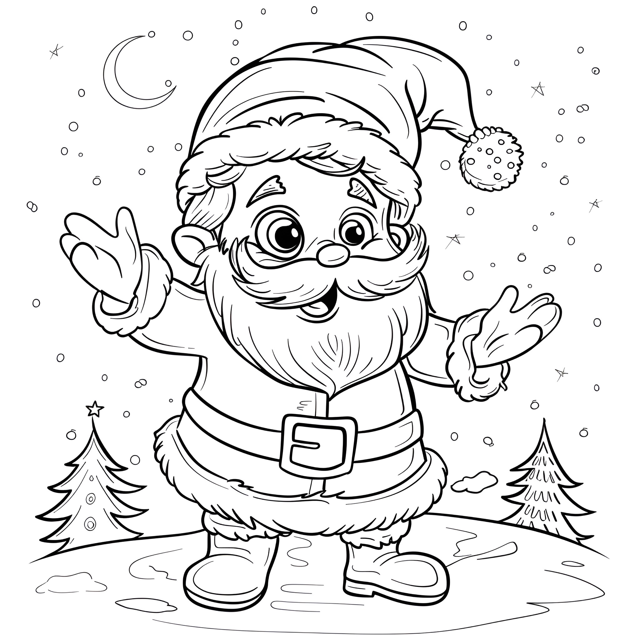 42 Best Santa Claus Coloring Pages (Free Printable PDFs)