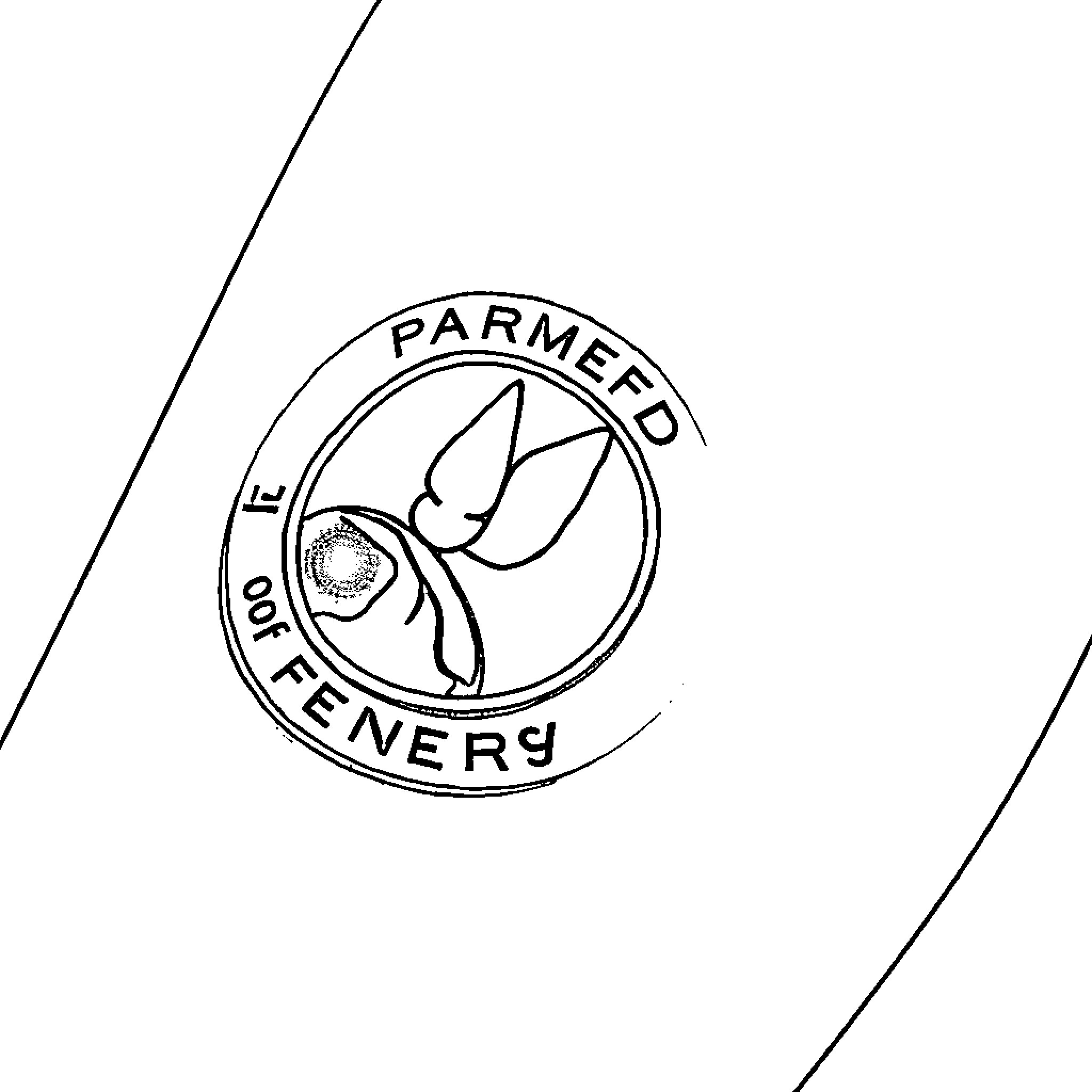 Tattoo of a parmerio trevery logo Coloring Page (free black-and-white line drawing printable PDF for all, from beginners to advanced learners, including children, teens, adults, and seniors)