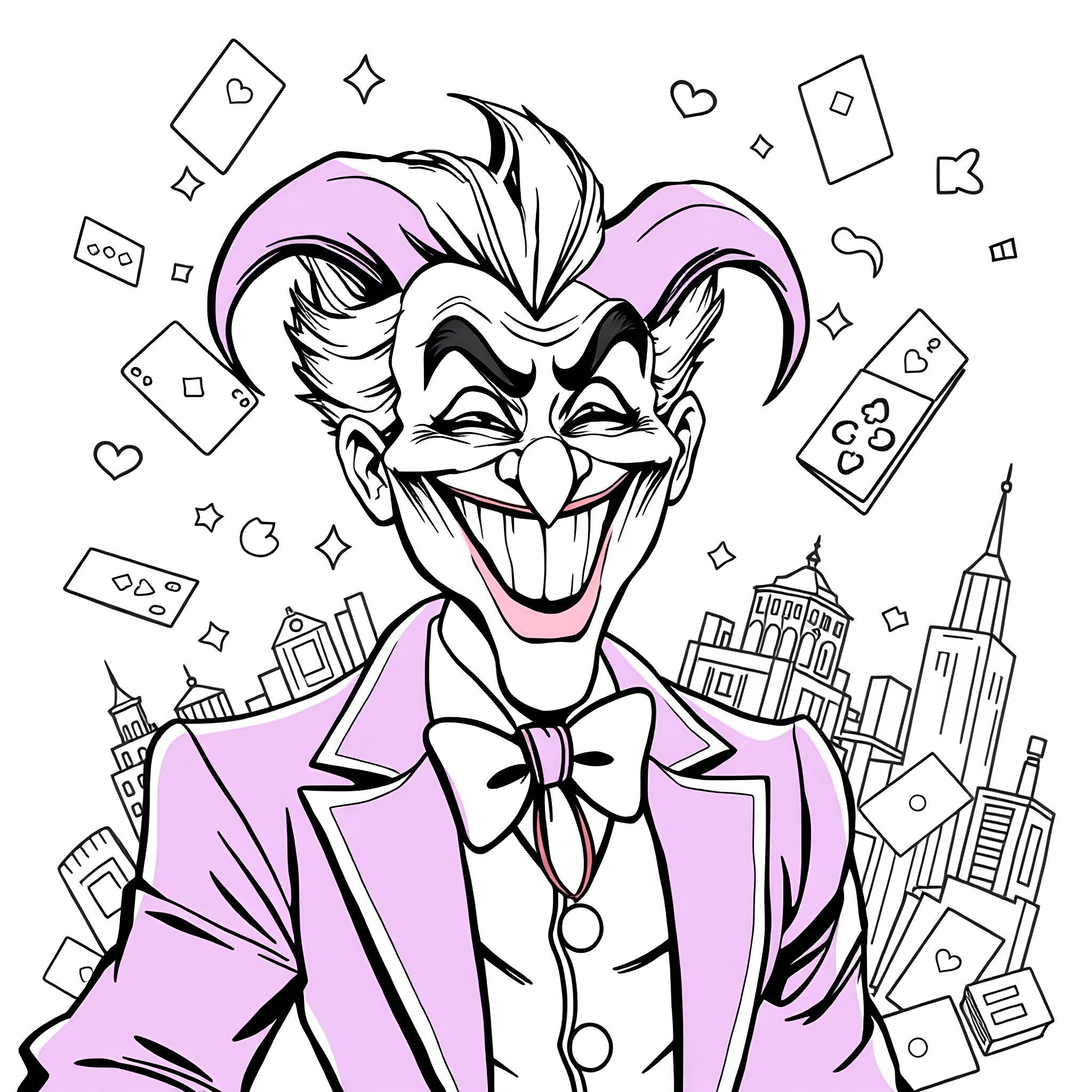 22 Best Joker Coloring Pages (Free Printable PDFs)
