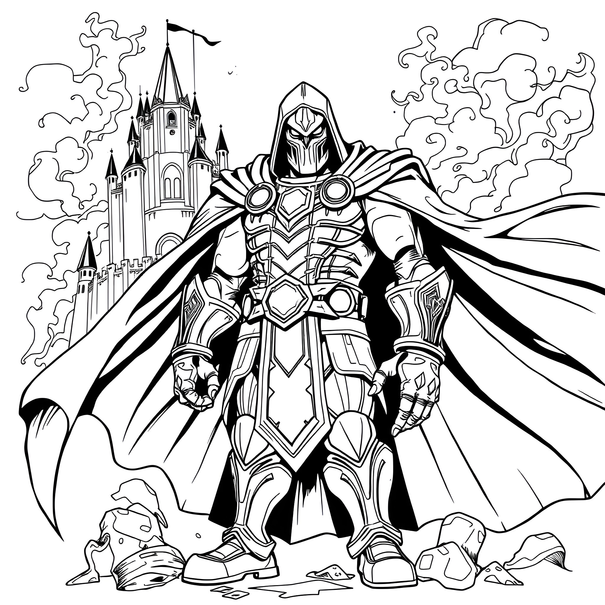 4 Best Dr. Doom Coloring Pages (Free Printable PDFs)