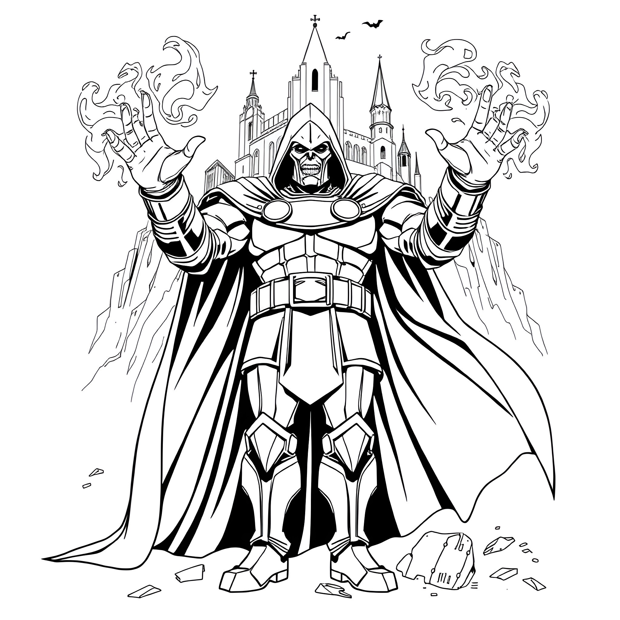 4 Best Dr. Doom Coloring Pages (Free Printable PDFs)