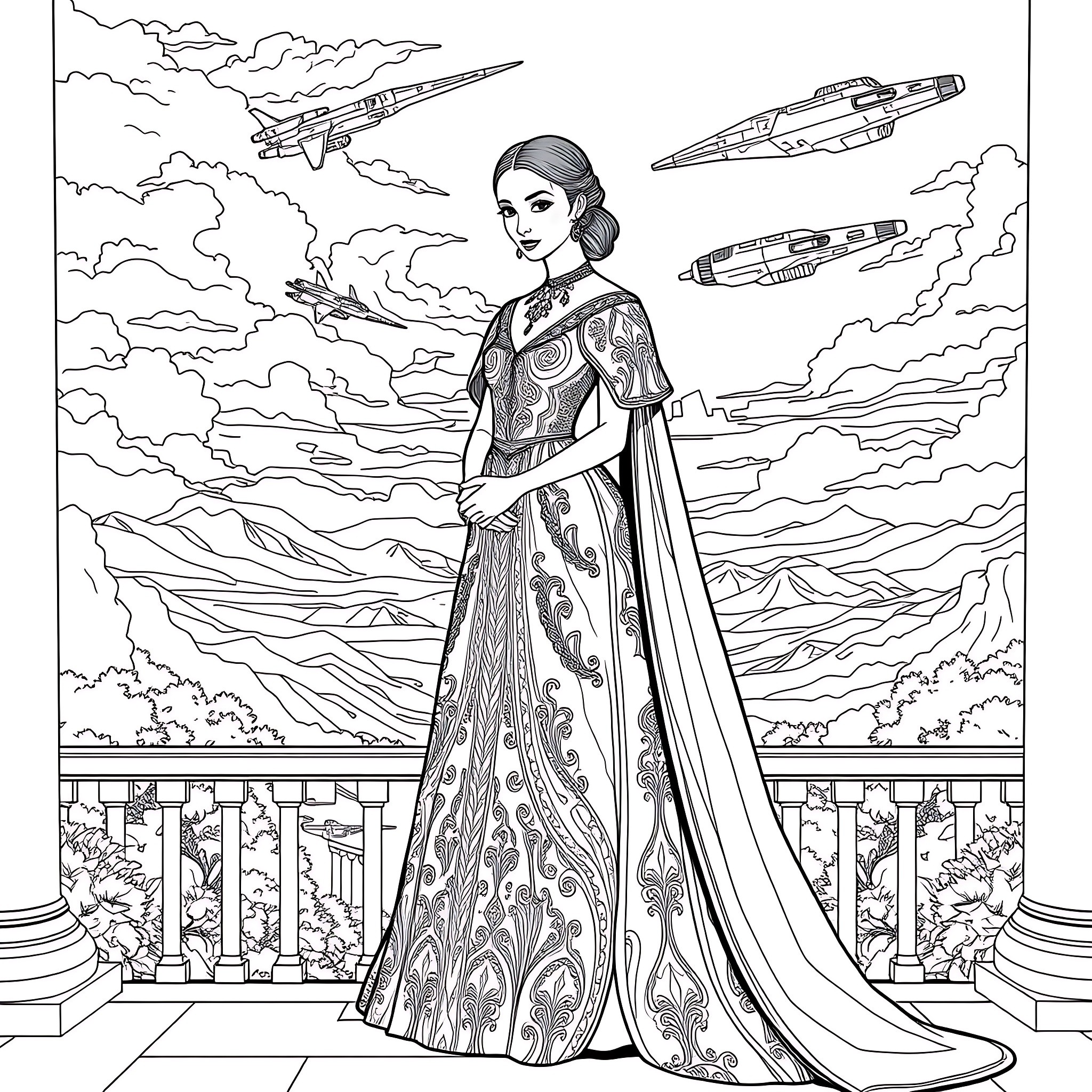 9 Best Padmé Amidala Coloring Pages (Free Printable PDFs)