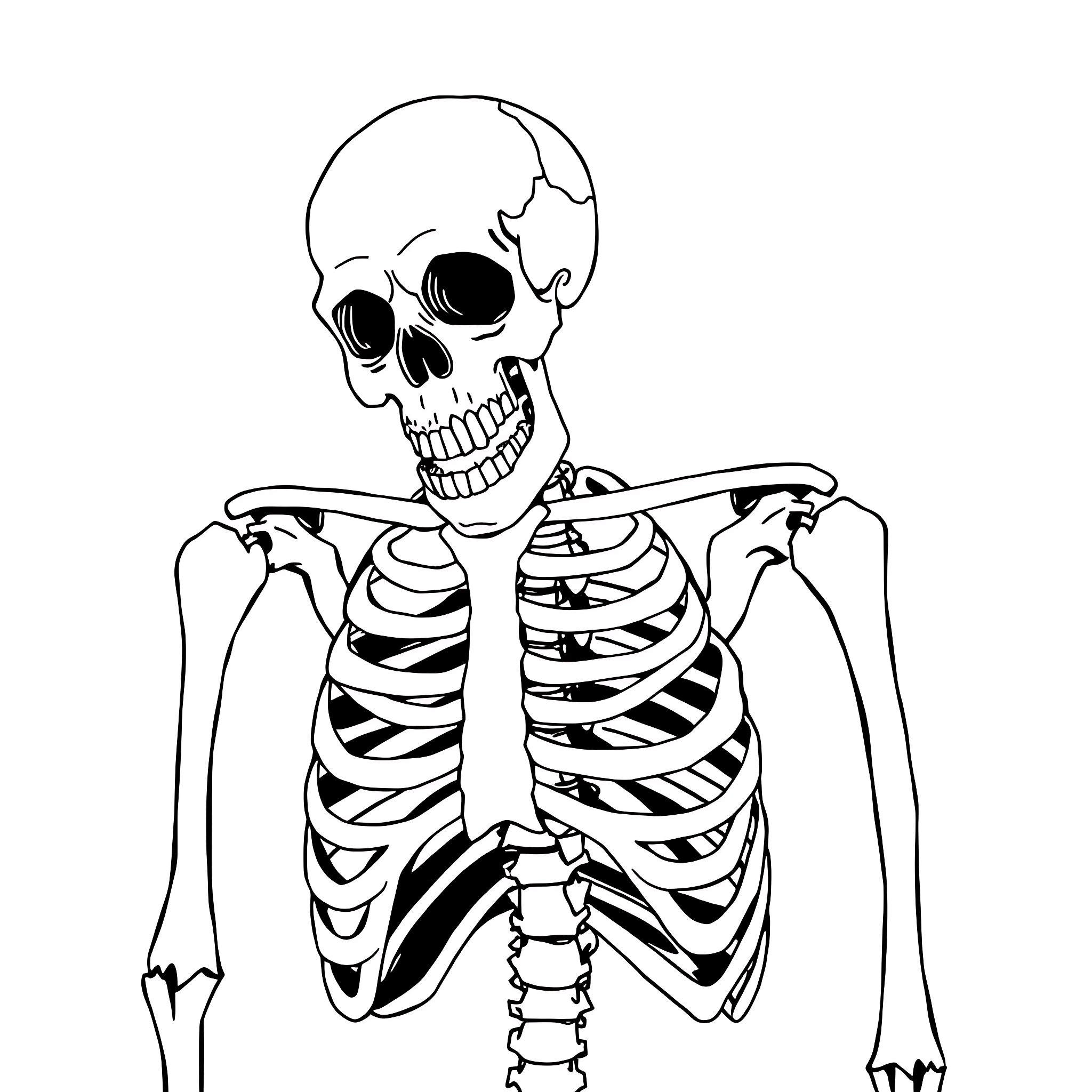 24 Best Skeleton Coloring Pages (Free Printable PDFs)