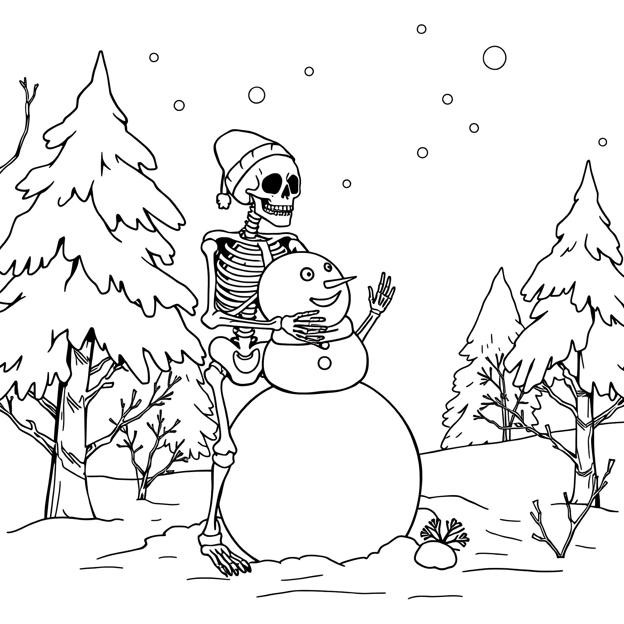 117 Best Skeleton Coloring Pages (Free Printable PDFs)