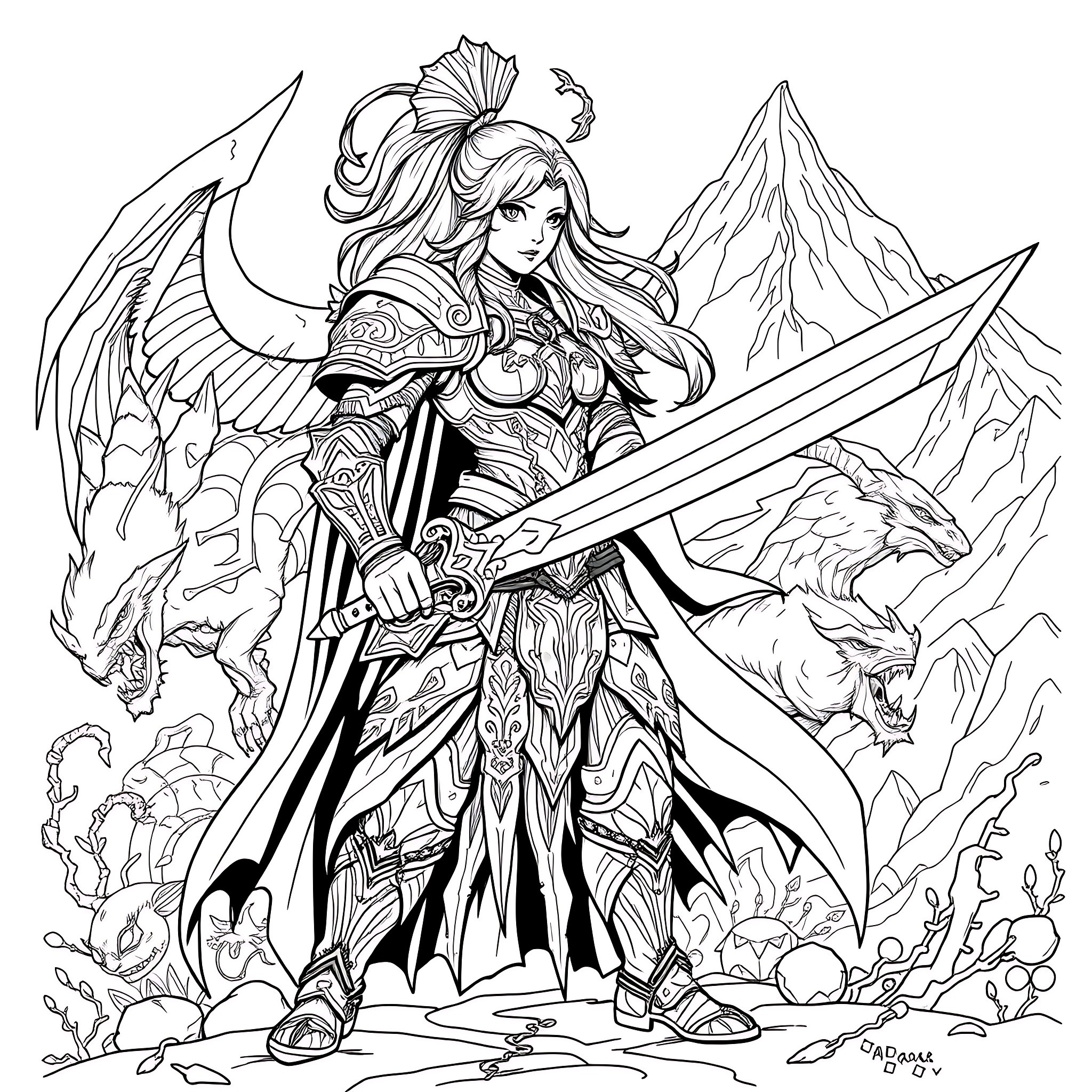 73 Best Warrior Coloring Pages (Free Printable PDFs)