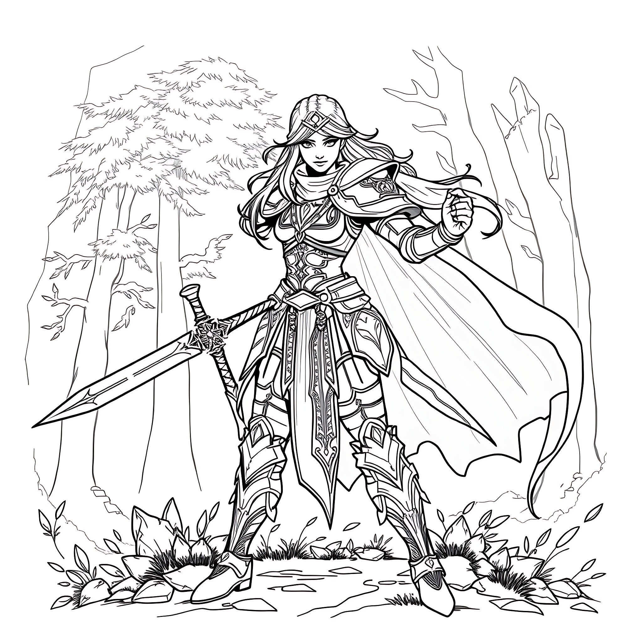 108 Best Warrior Coloring Pages (Free Printable PDFs)