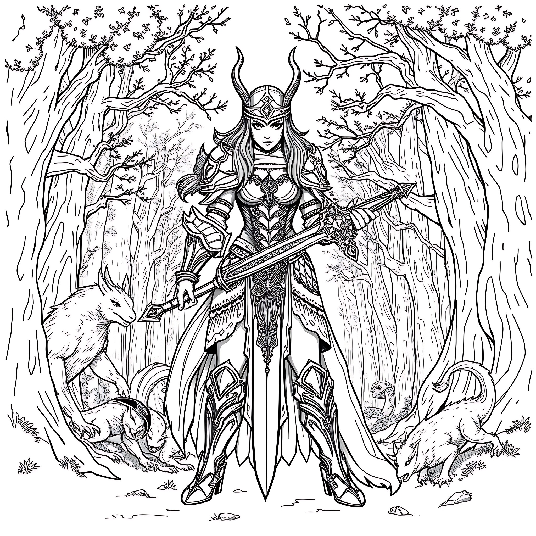 73 Best Warrior Coloring Pages (Free Printable PDFs)