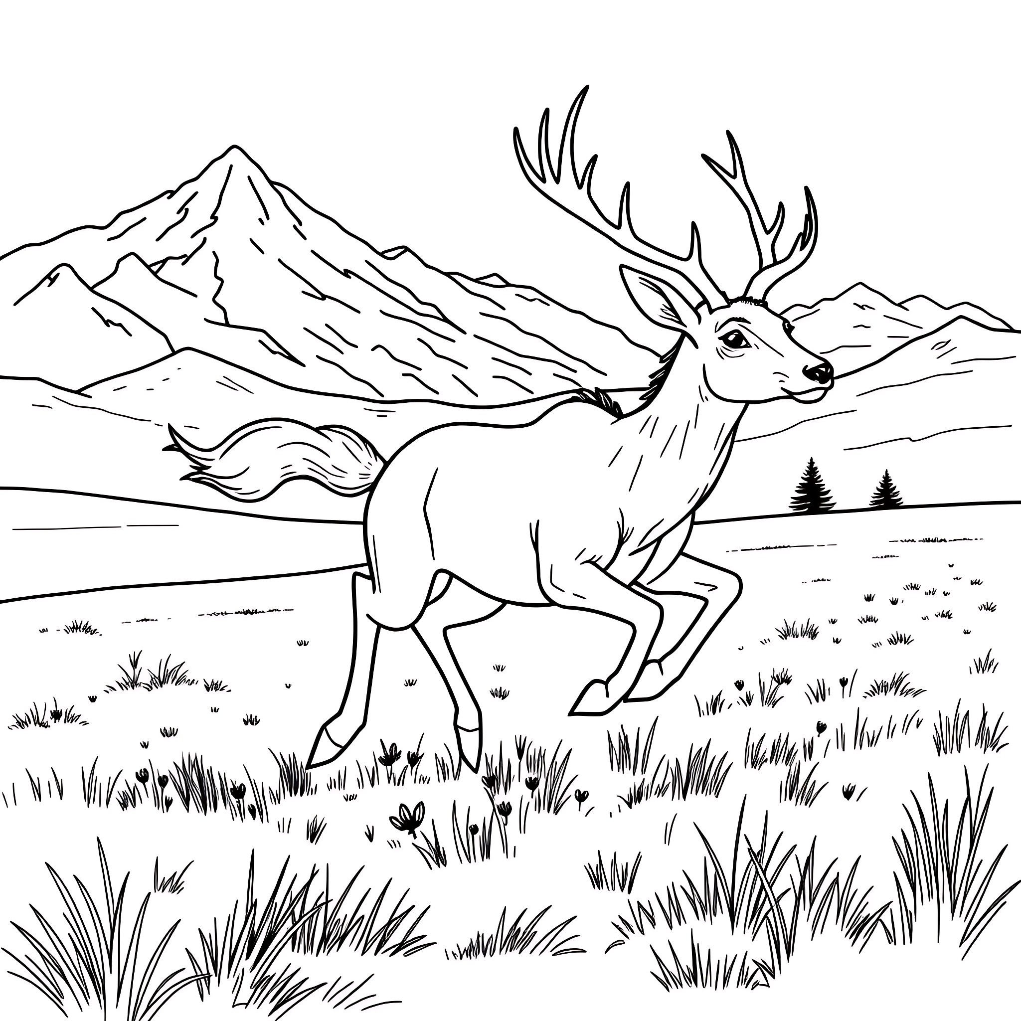 104 Best Deer Coloring Pages (Free Printable PDFs)