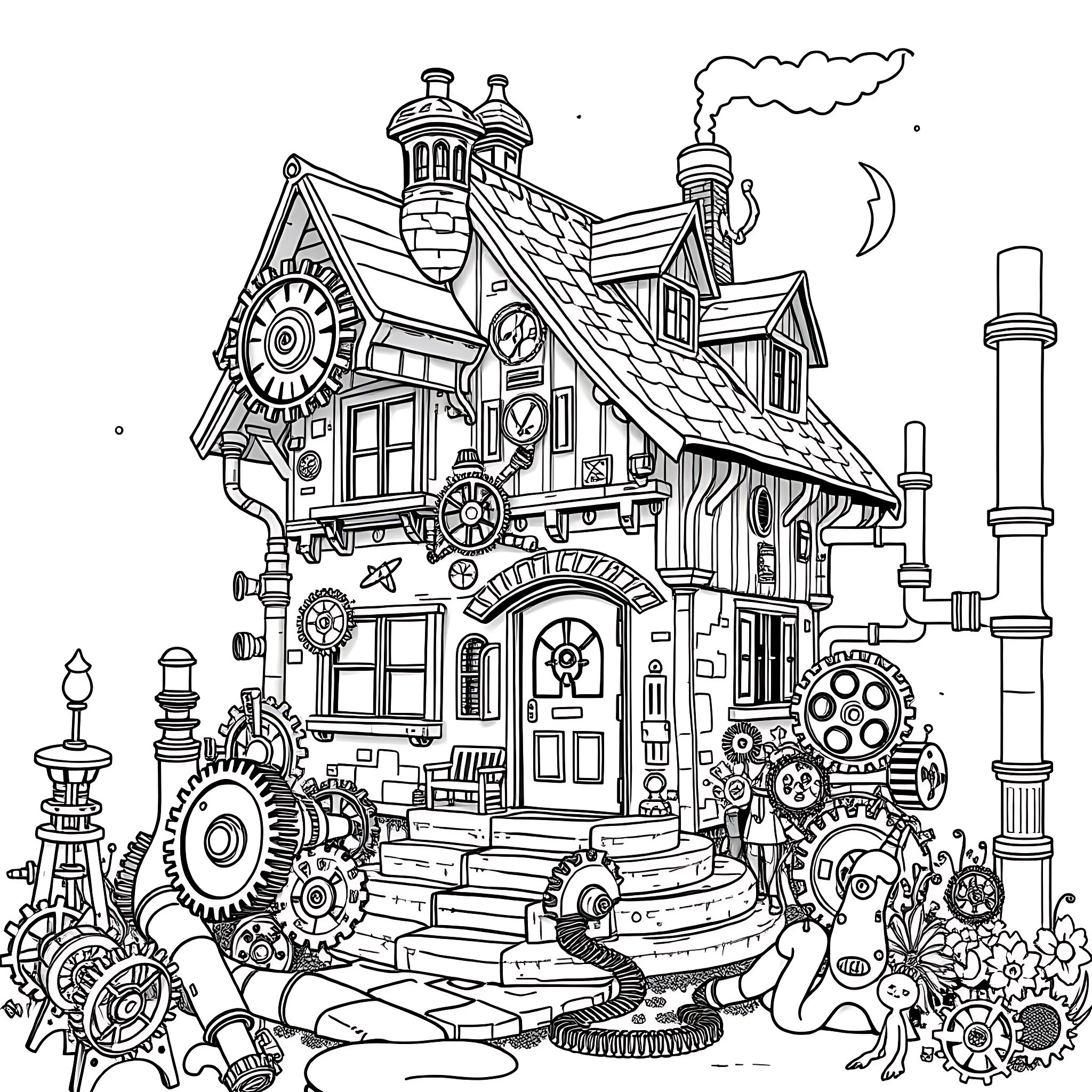 39 Best Cottage Coloring Pages (Free Printable PDFs)