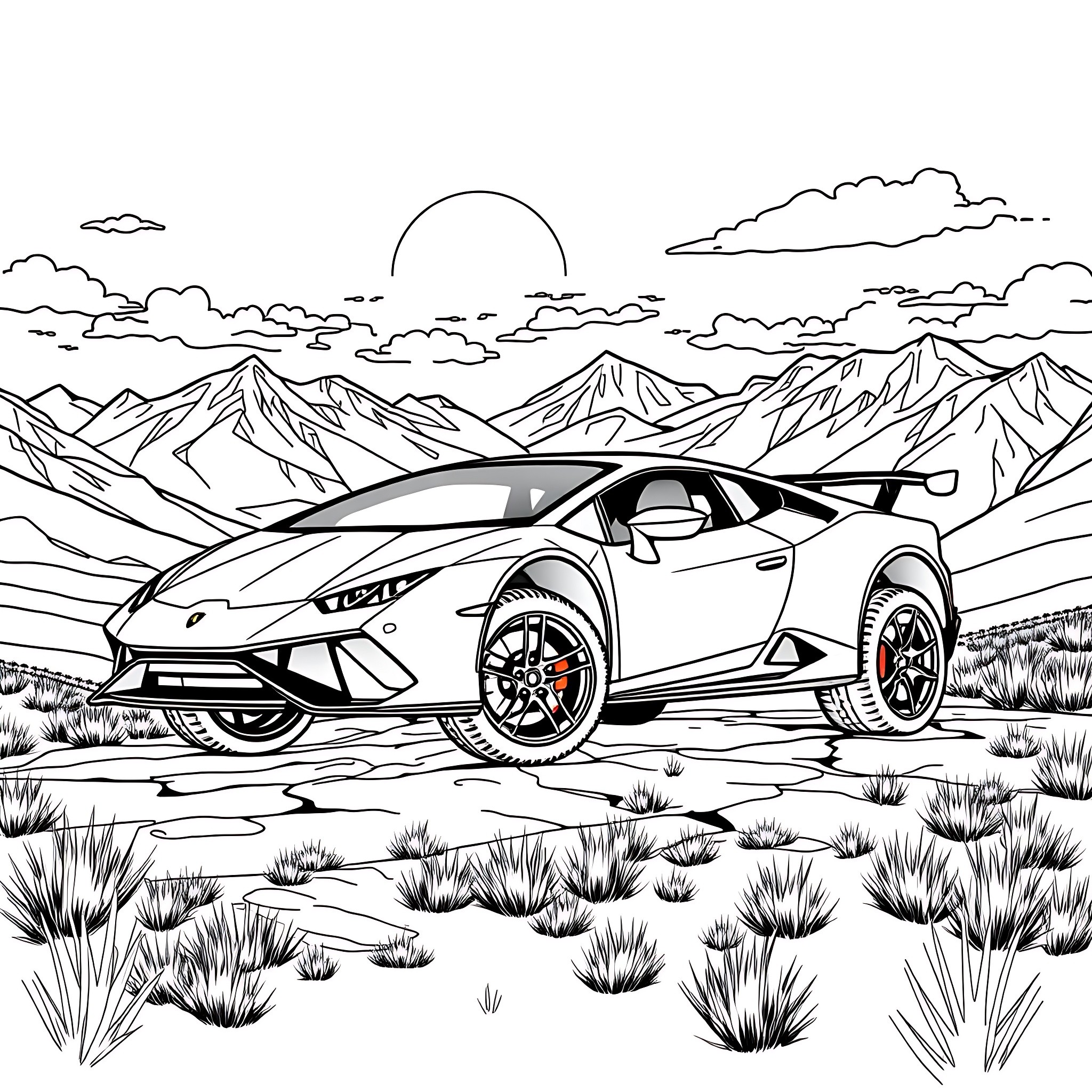 70 Best Lamborghini Coloring Pages (Free Printable PDFs)