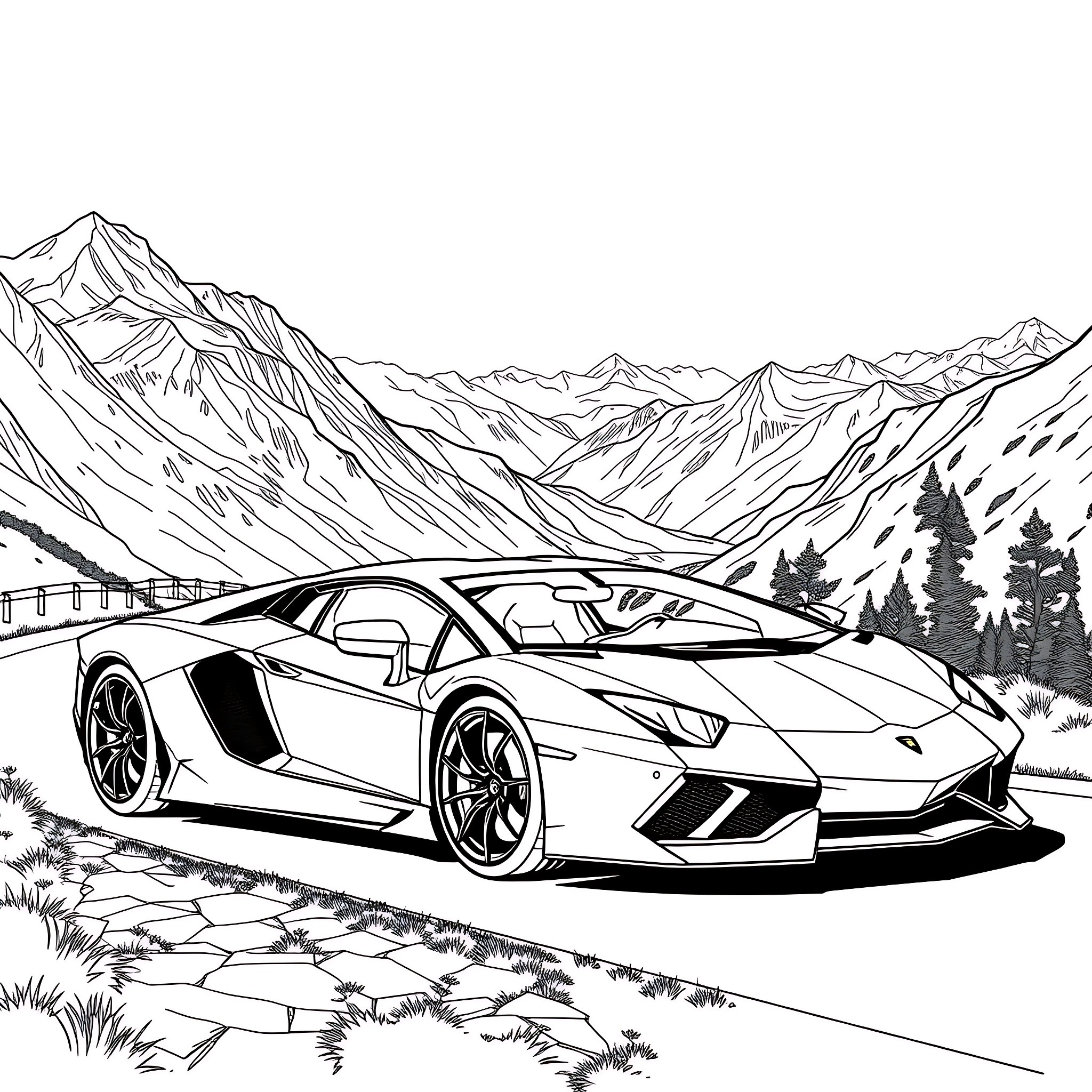 152 Best Lamborghini Coloring Pages (Free Printable PDFs)