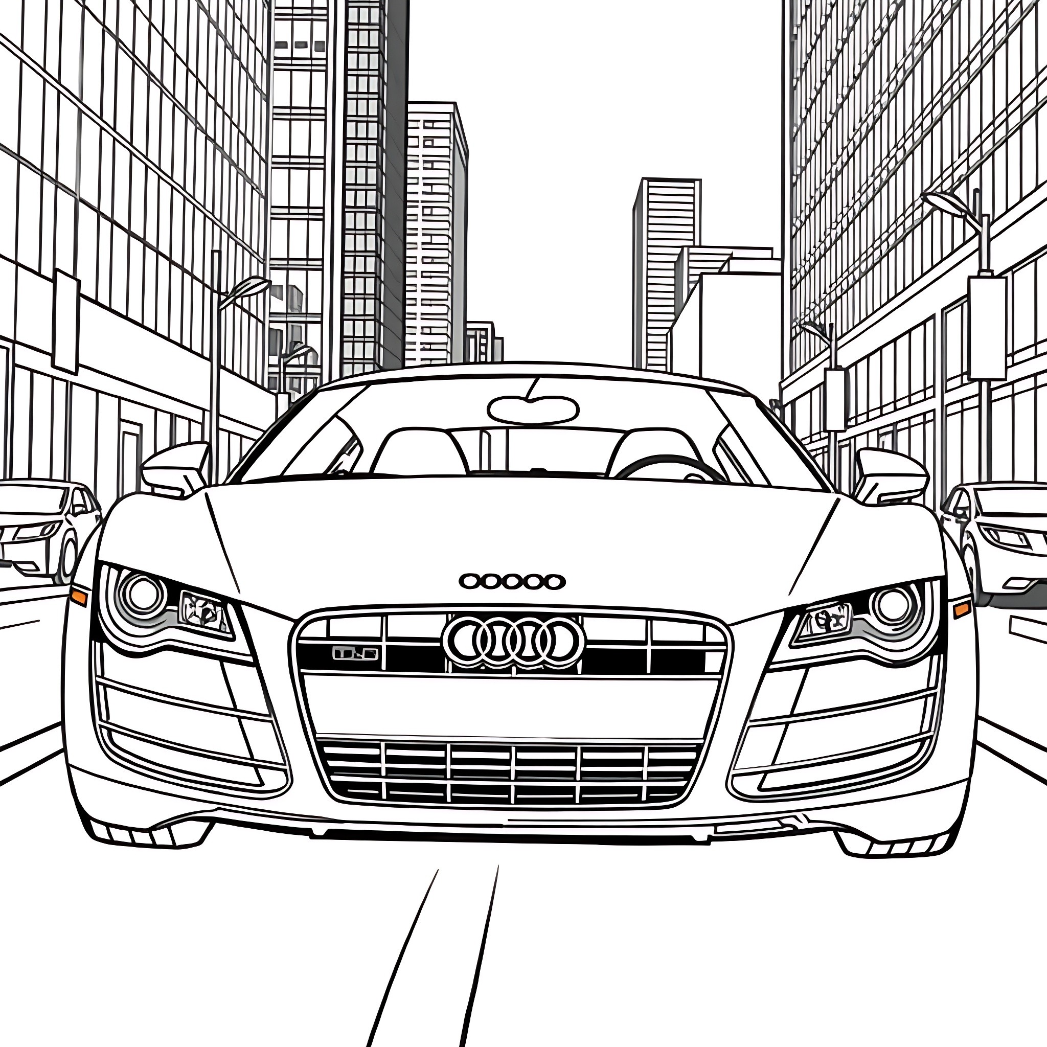 9 Best Audi R8 Coloring Pages (Free Printable PDFs)