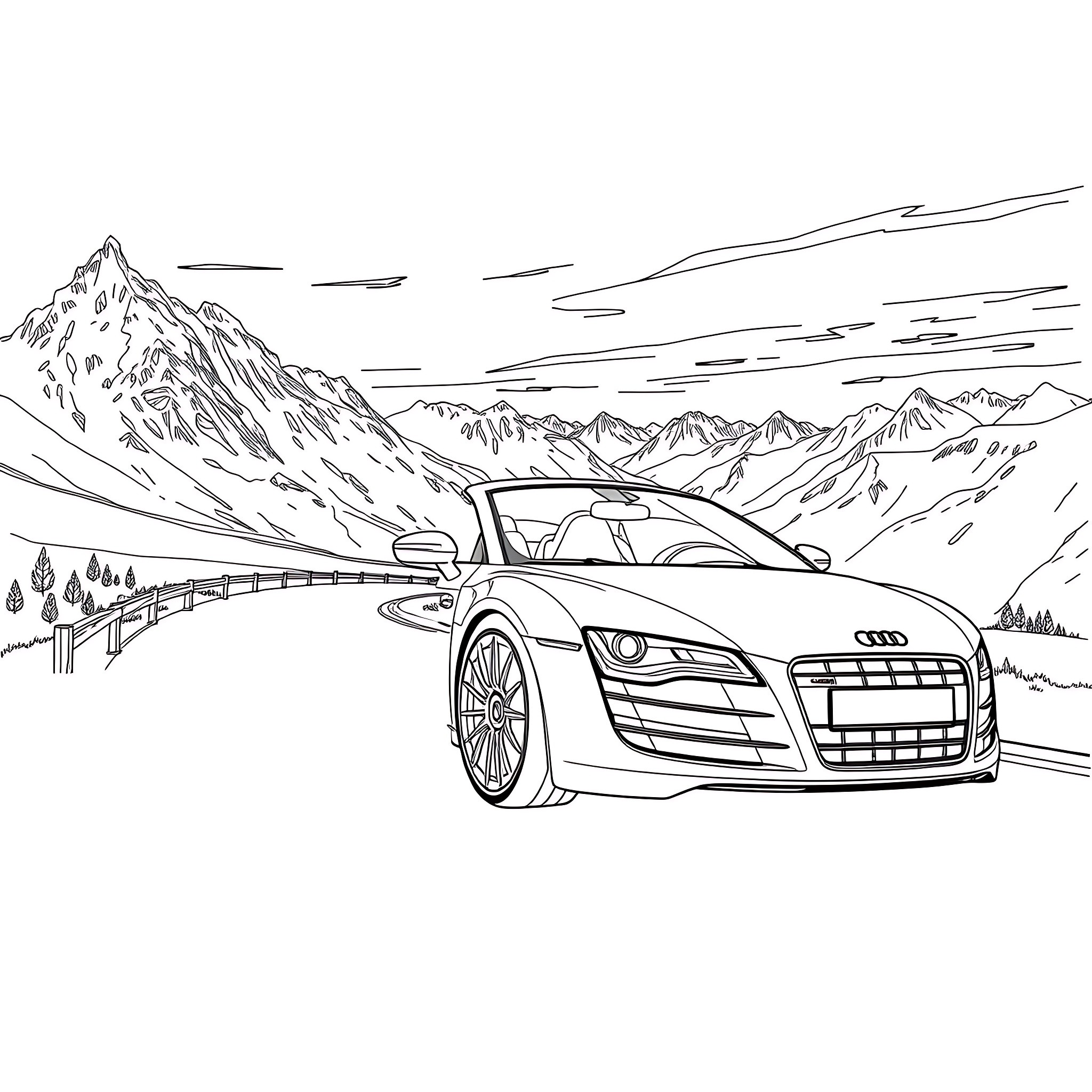 9 Best Audi R8 Coloring Pages (Free Printable PDFs)