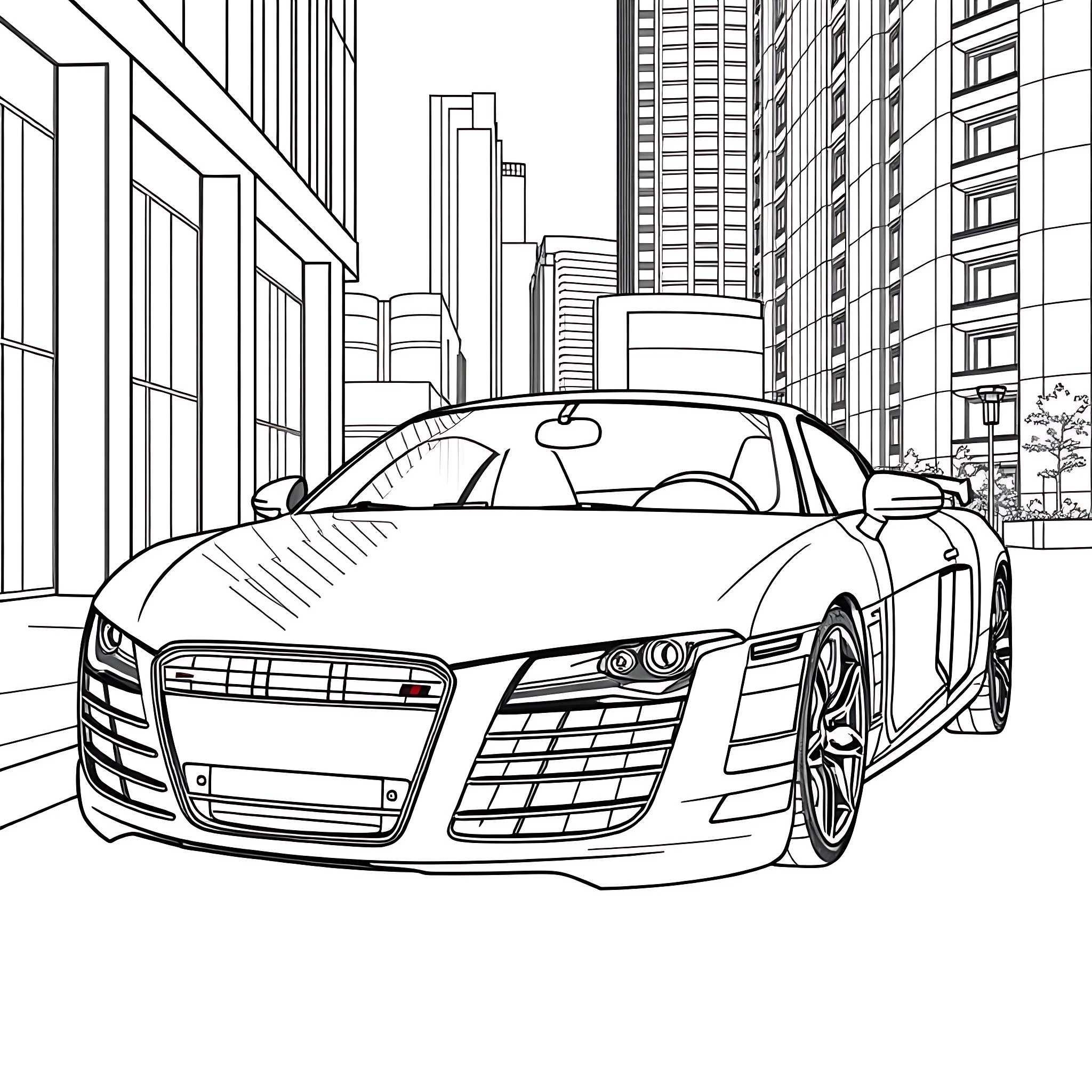9 Best Audi R8 Coloring Pages (Free Printable PDFs)
