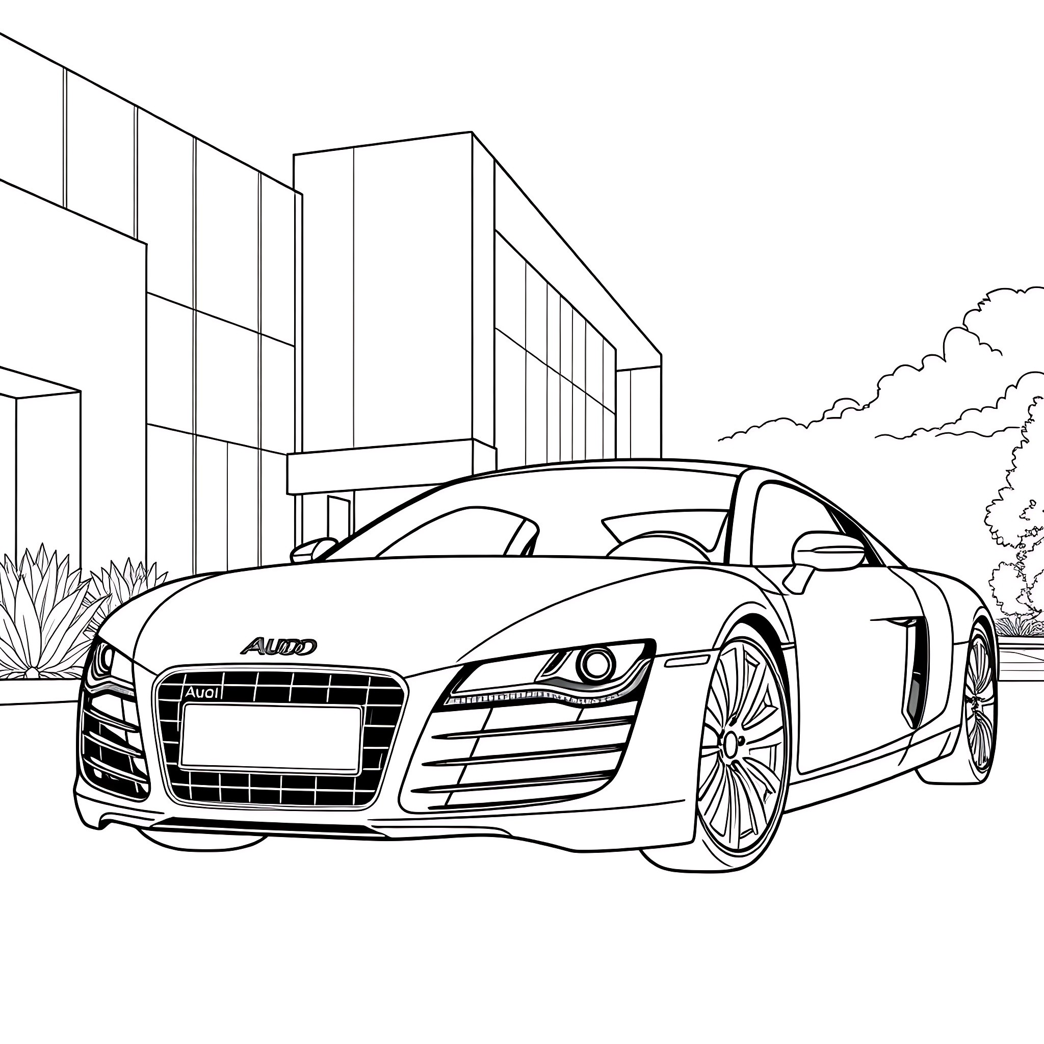 9 Best Audi R8 Coloring Pages (Free Printable PDFs)