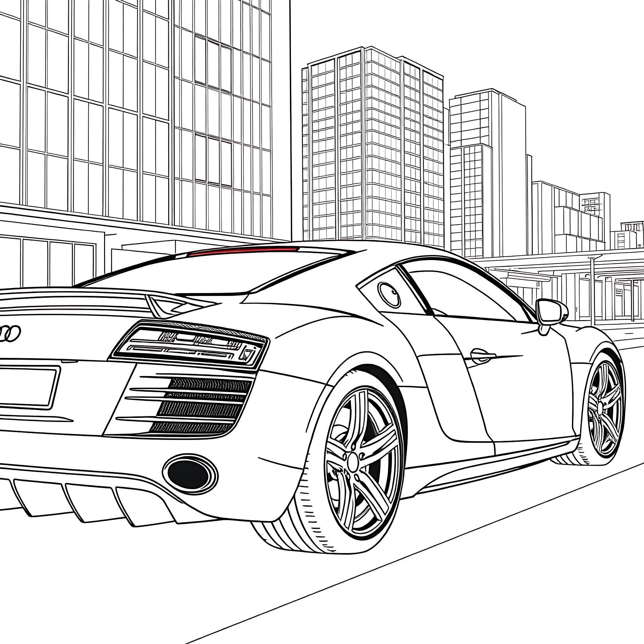 11 Best Audi R8 Coloring Pages - 6731307d2a67e112591519 