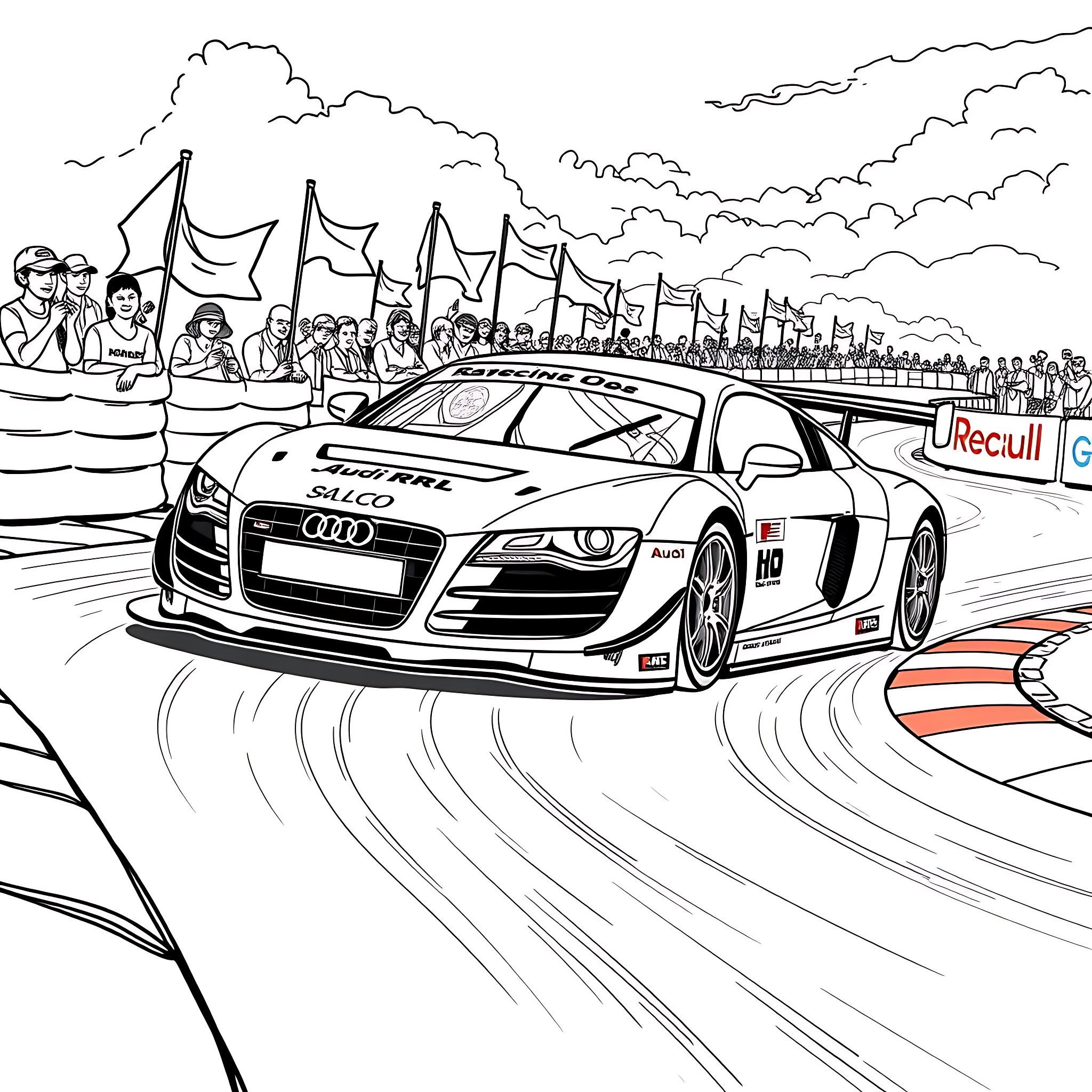 9 Best Audi R8 Coloring Pages (Free Printable PDFs)