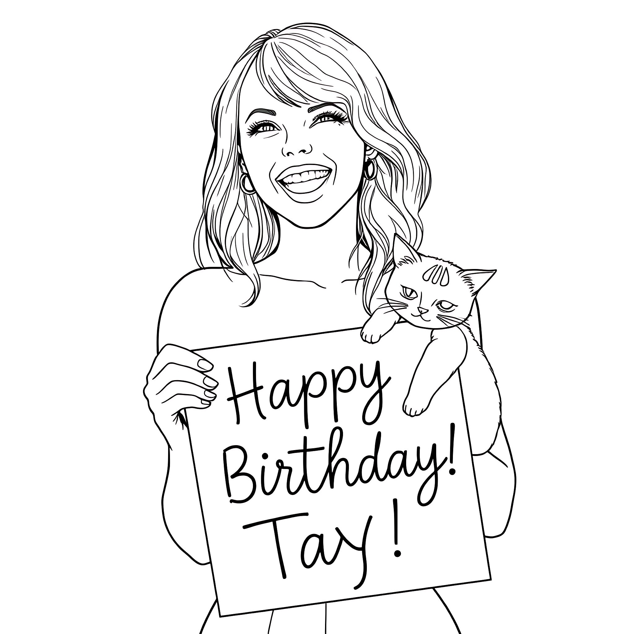52 Best Taylor Swift Coloring Pages (Free Printable PDFs)