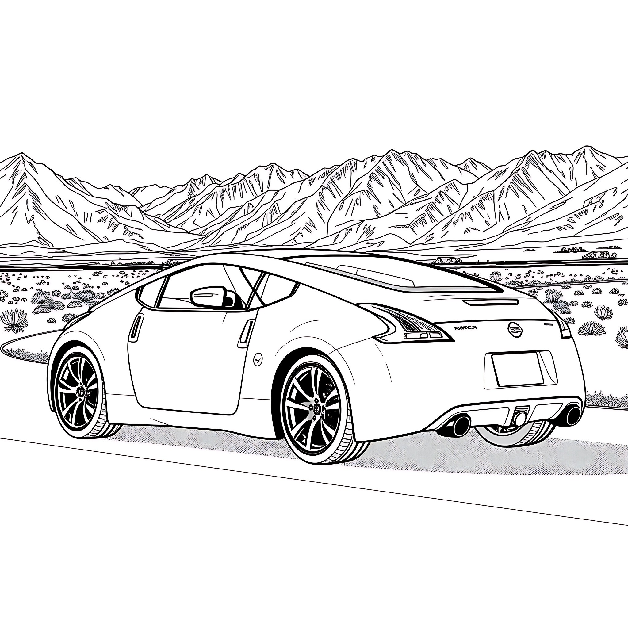 16 Best Nissan 370z Coloring Pages (Free Printable PDFs)