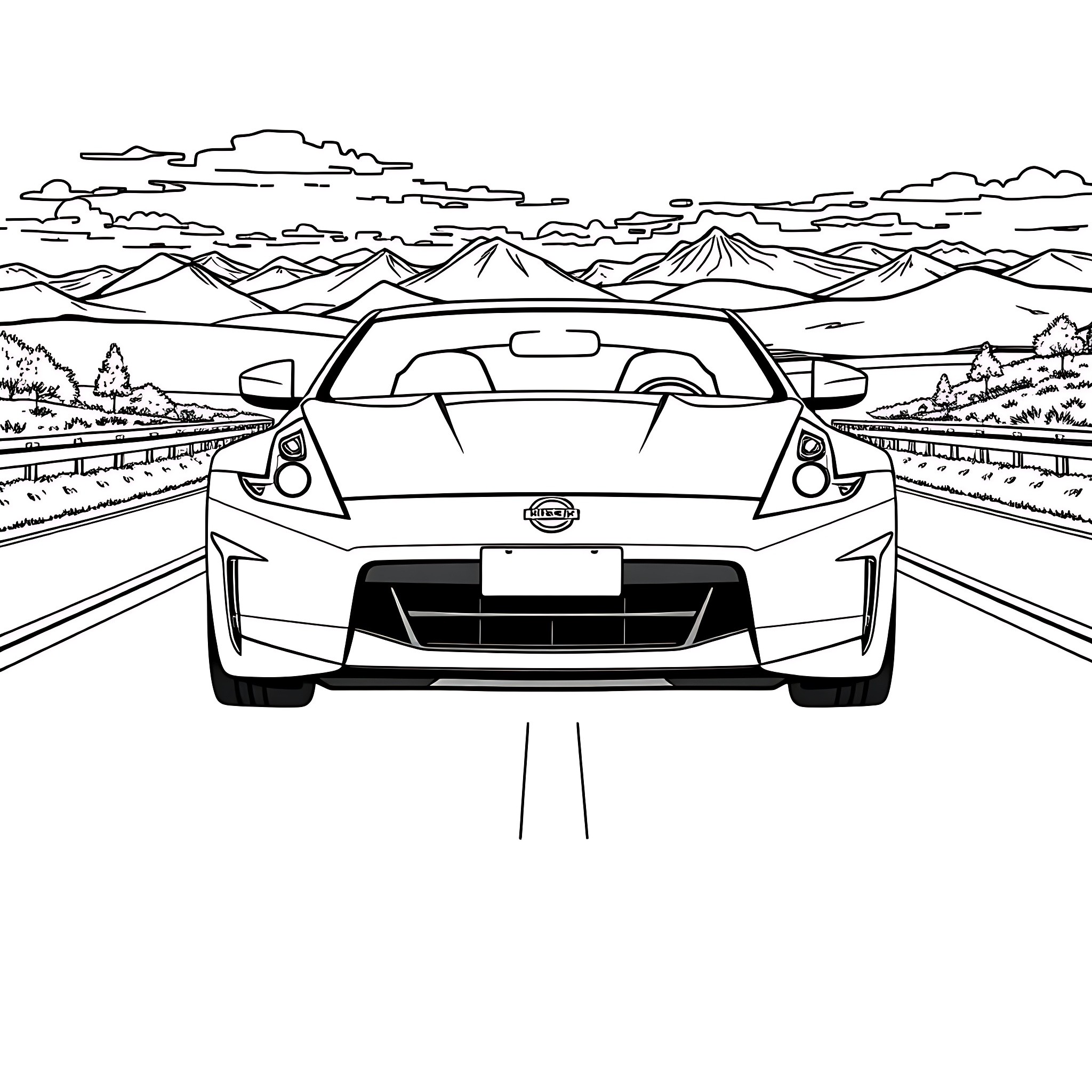 18 Best Nissan 370z Coloring Pages (Free Printable PDFs)