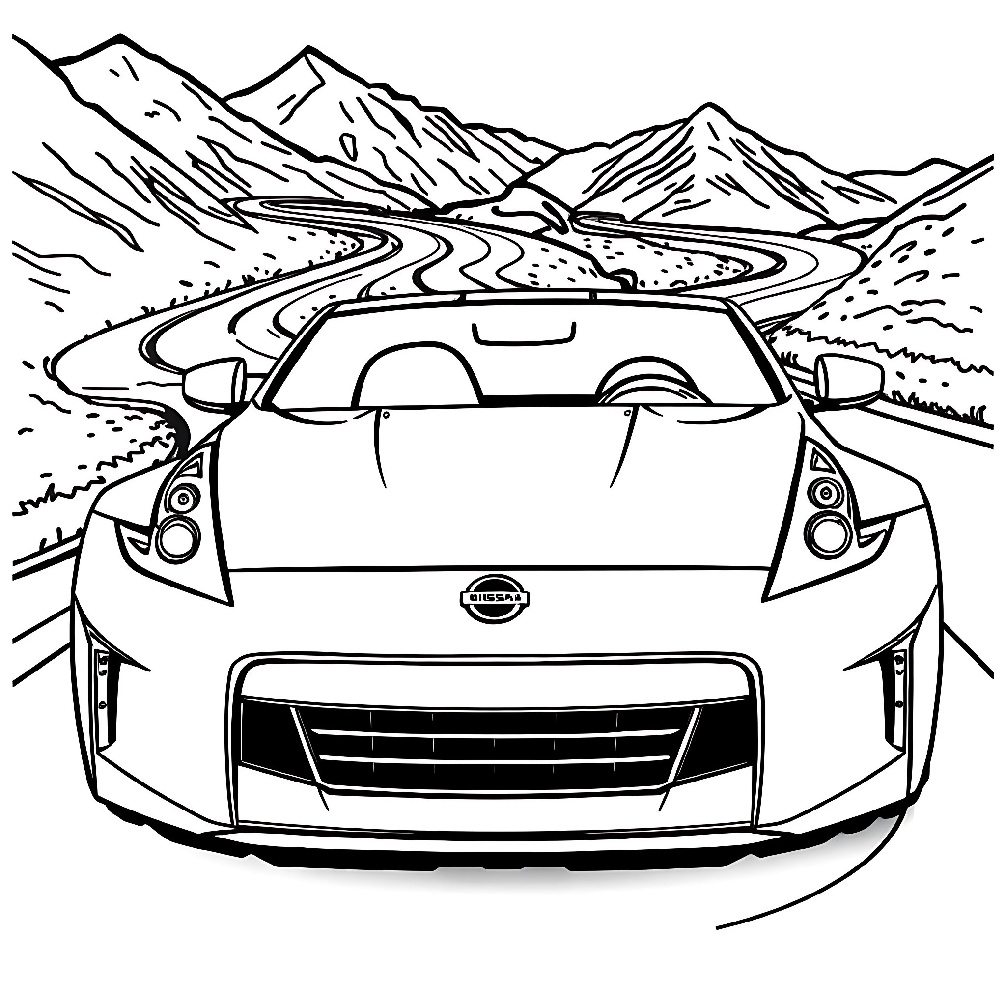 18 Best Nissan 370z Coloring Pages (Free Printable PDFs)