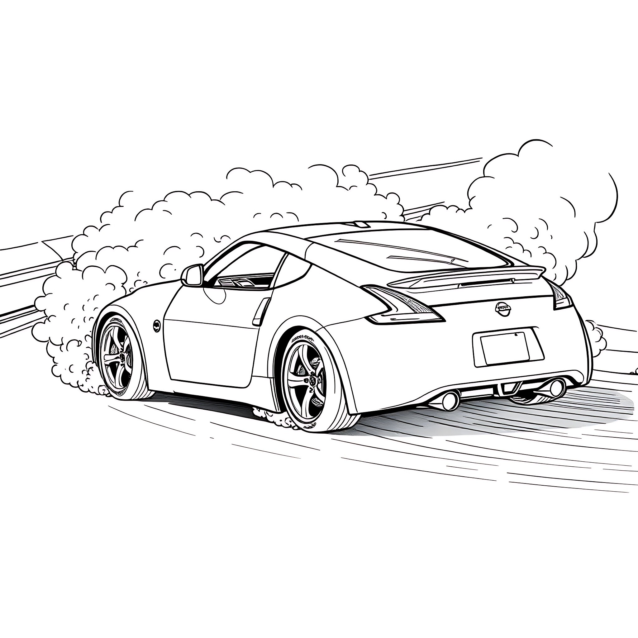 16 Best Nissan 370z Coloring Pages (Free Printable PDFs)