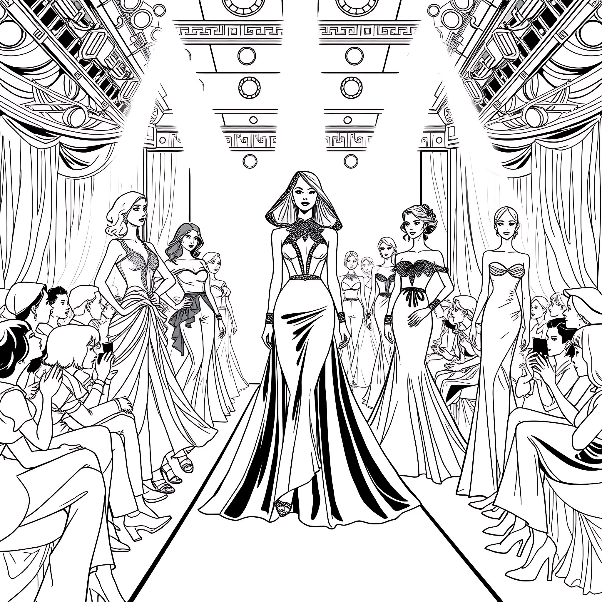 Best Fashion Coloring Pages Free Printable PDF 