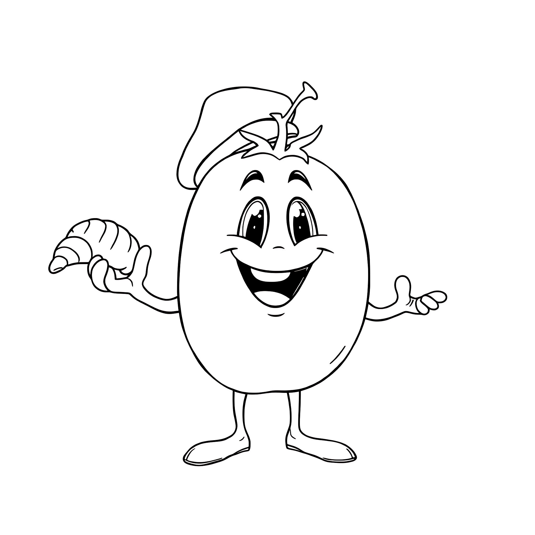Girl smiling with happy expression Coloring Page (free black-and-white line drawing printable PDF for all, from beginners to advanced learners, including children, teens, adults, and seniors)