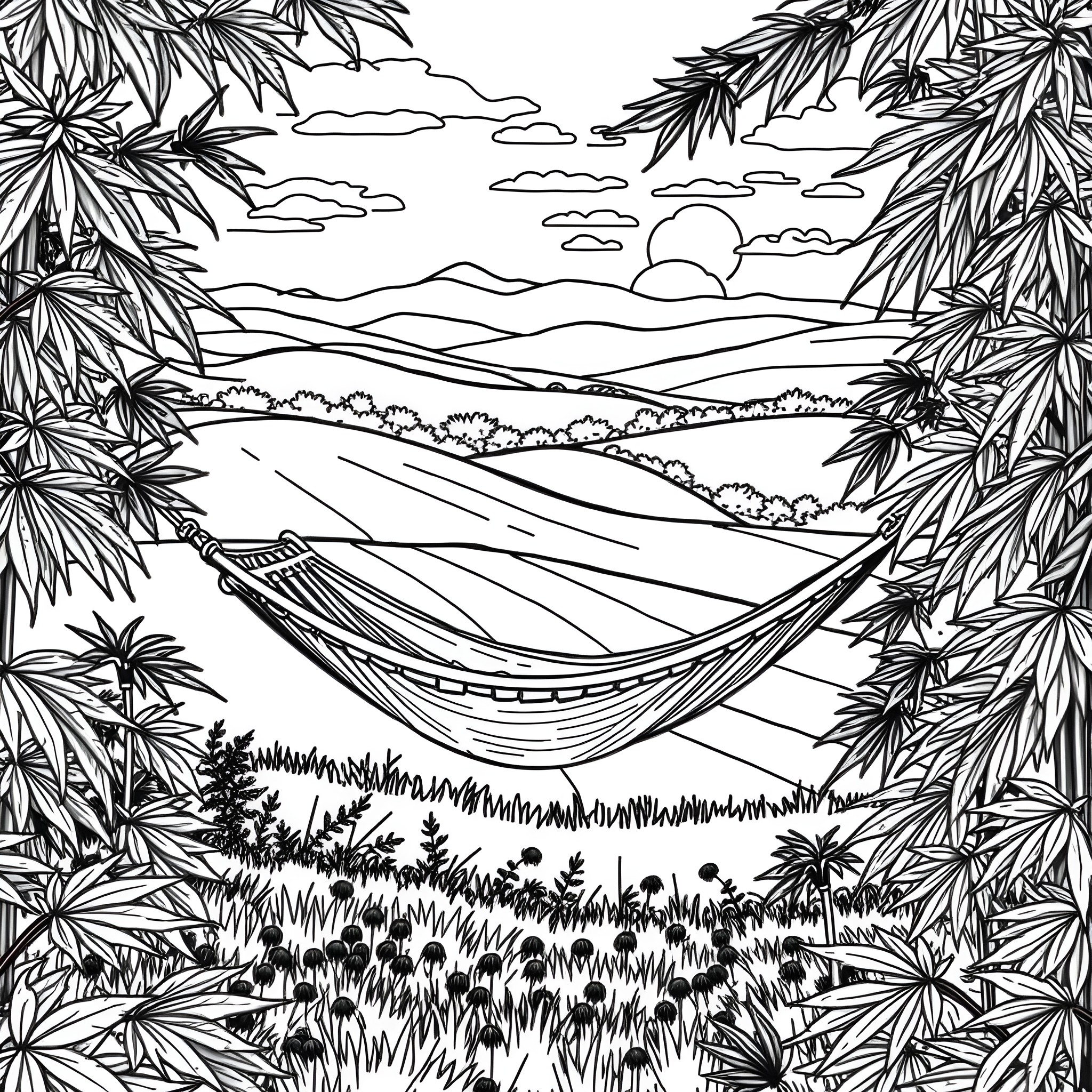 5 Best Hammock Coloring Pages (Free Printable PDFs)