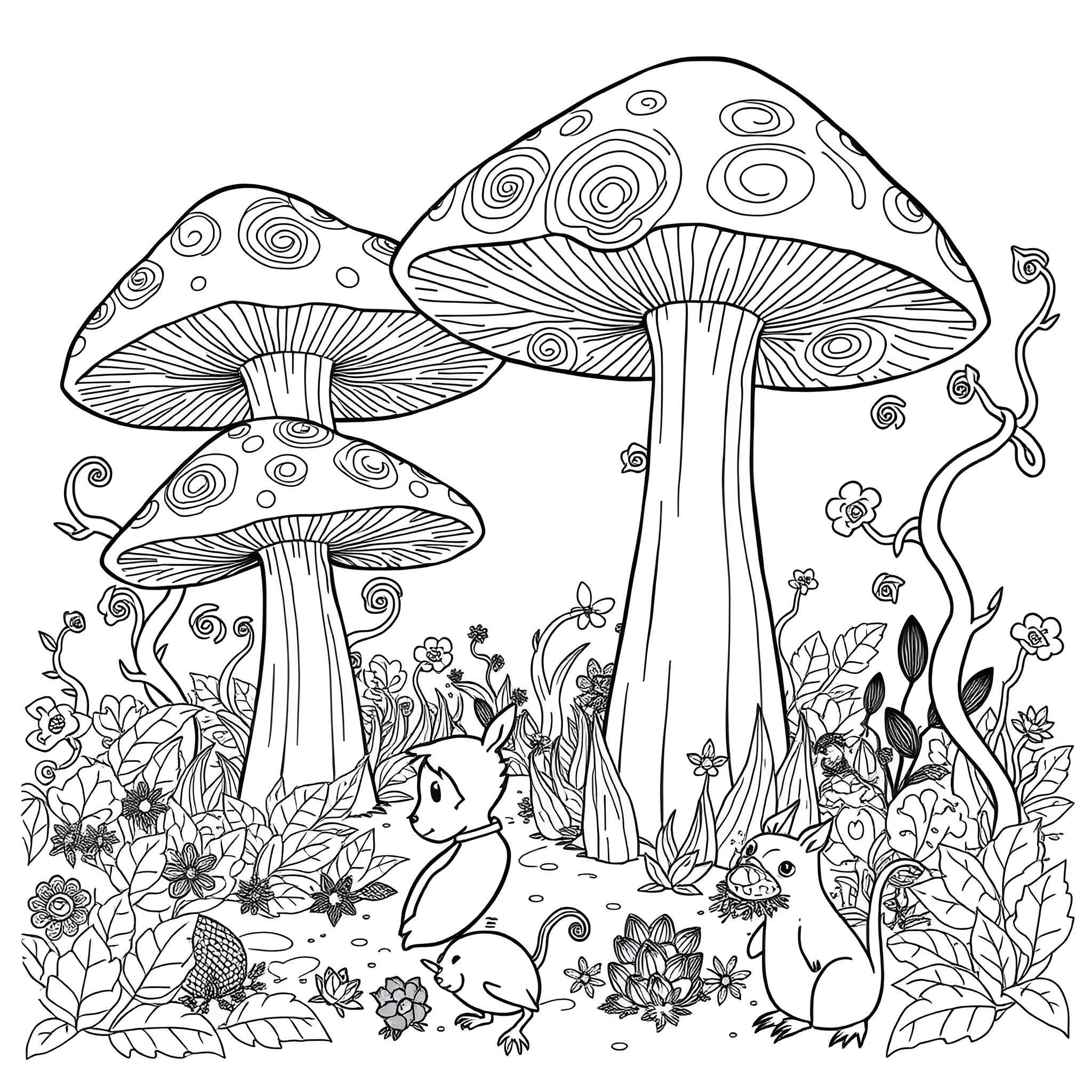 18 Best Mushroom Coloring Pages (Free Printable PDFs)