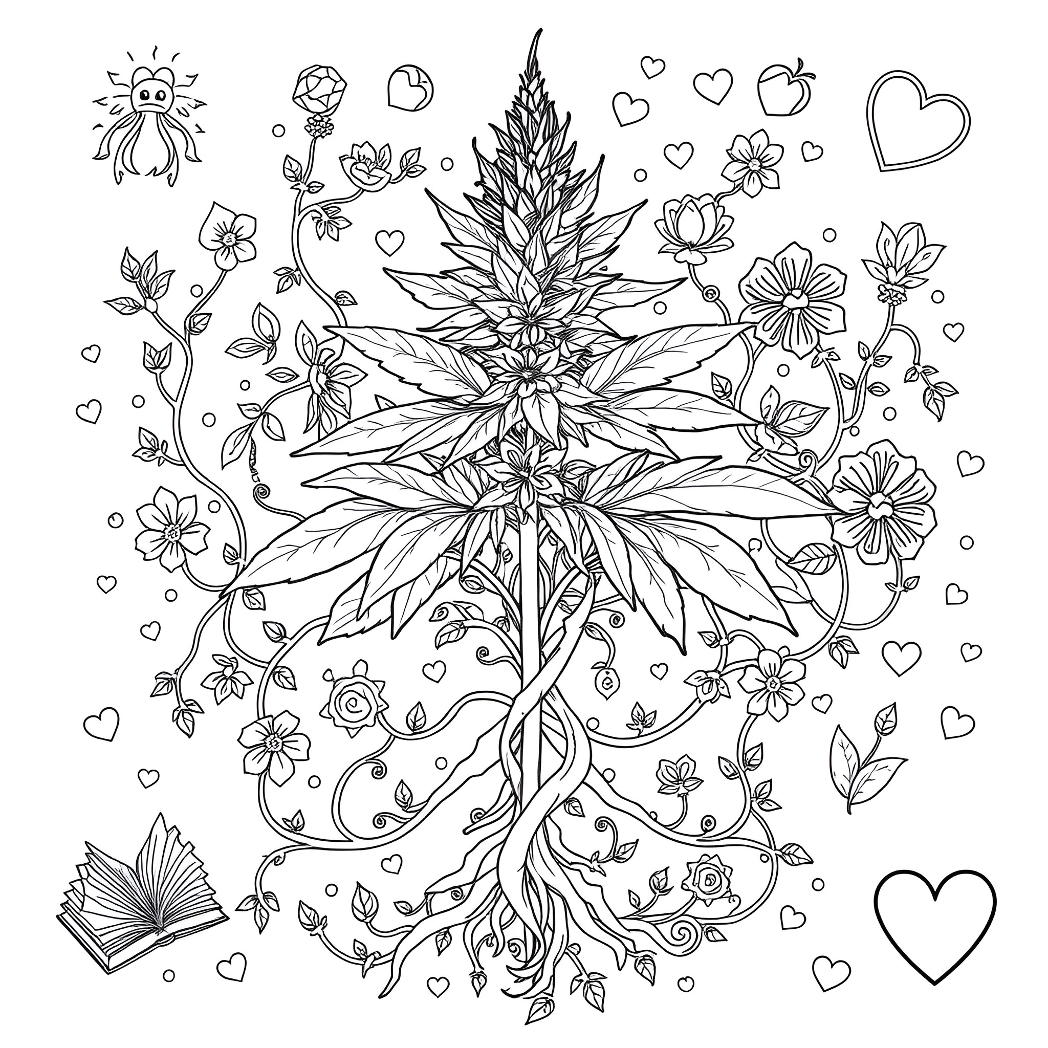 111 Best Cannabis Coloring Pages (Free Printable PDFs)