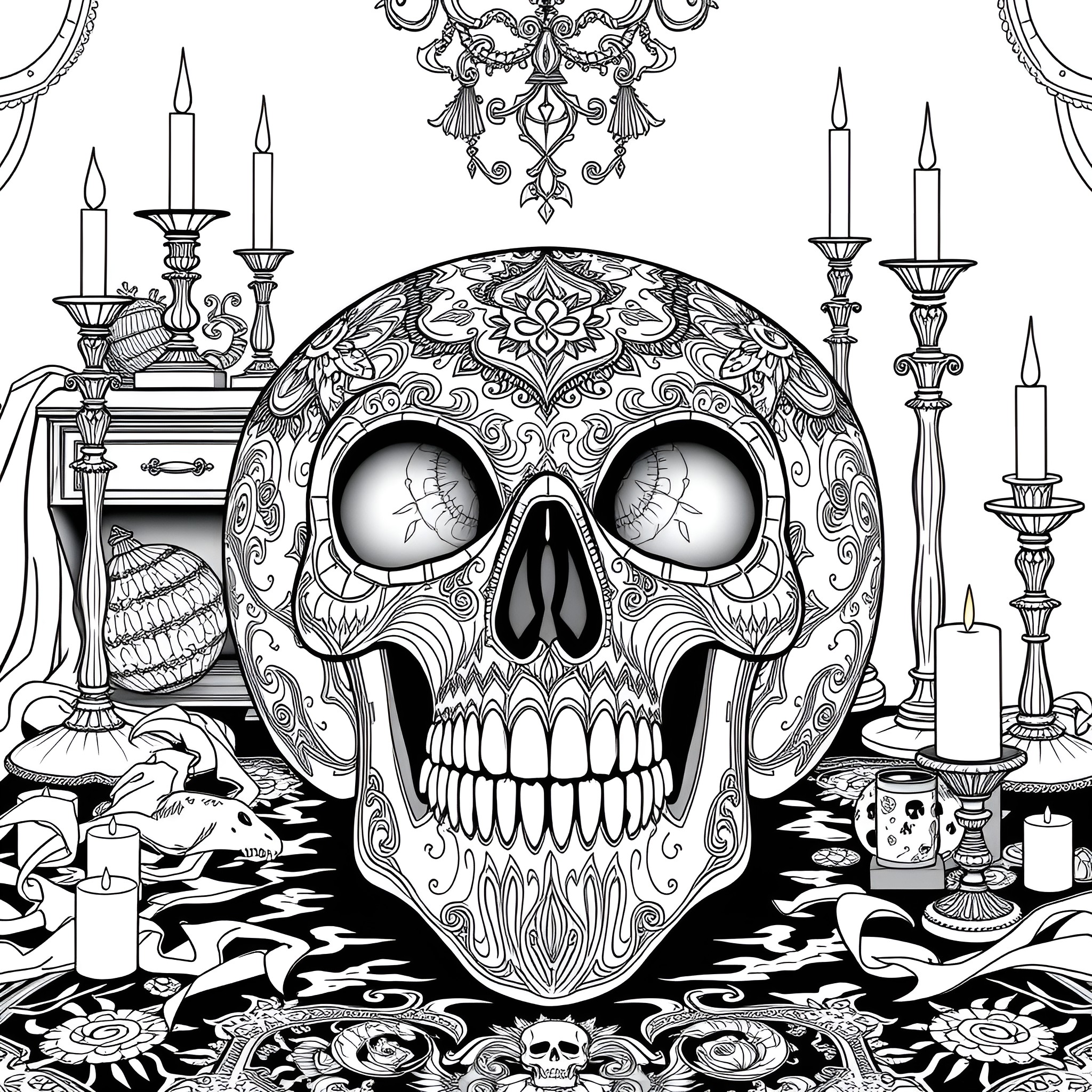 122 Best Skull Coloring Pages (Free Printable PDFs)