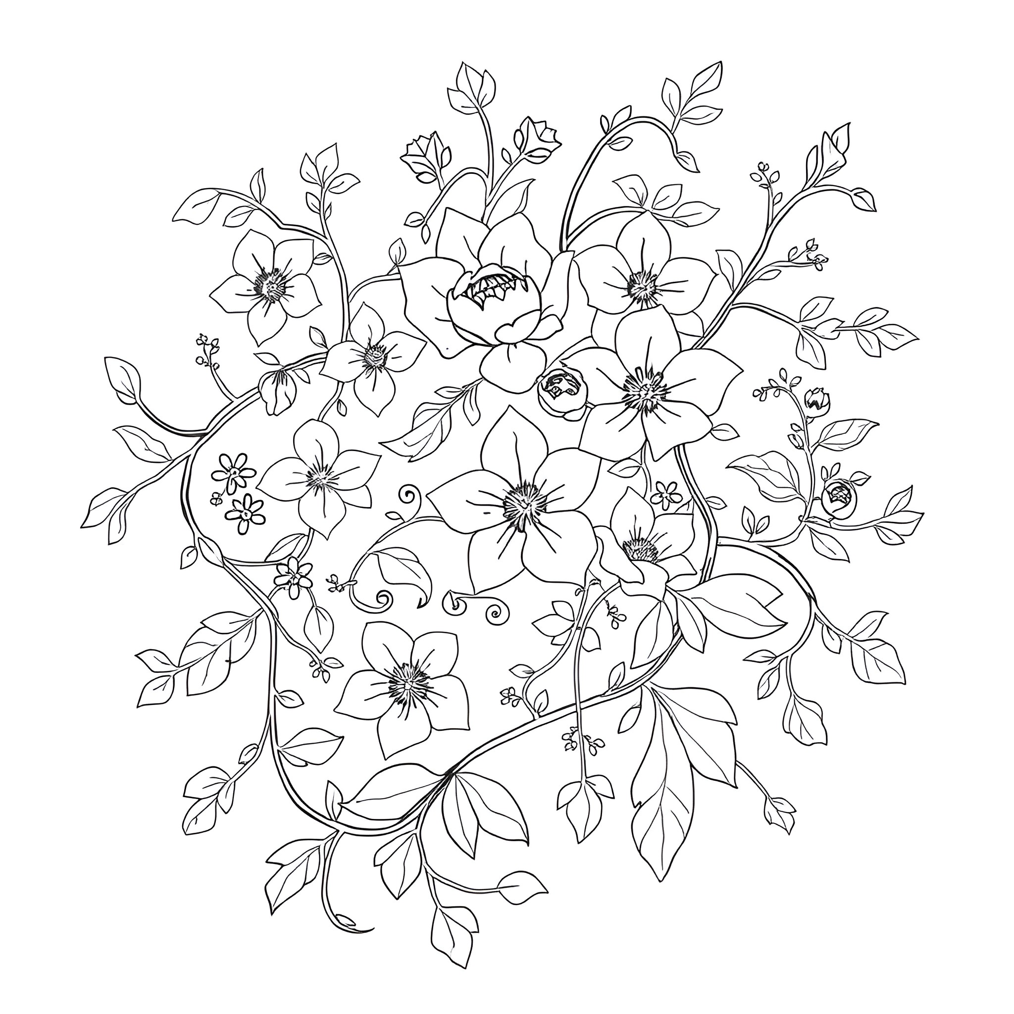 82 Best Flower Coloring Pages (Free Printable PDFs)