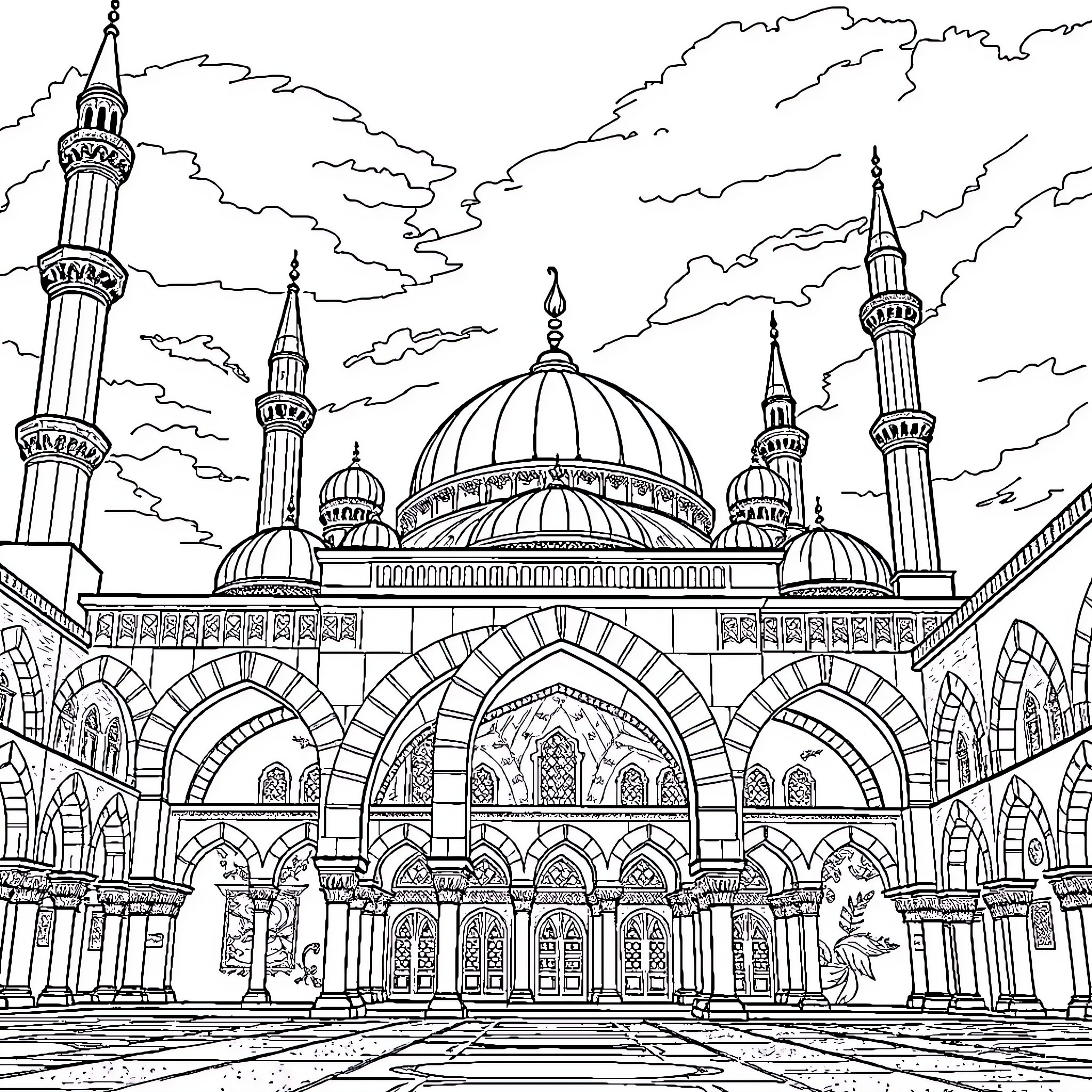 Best Mosque Coloring Pages (Free Printable PDF)
