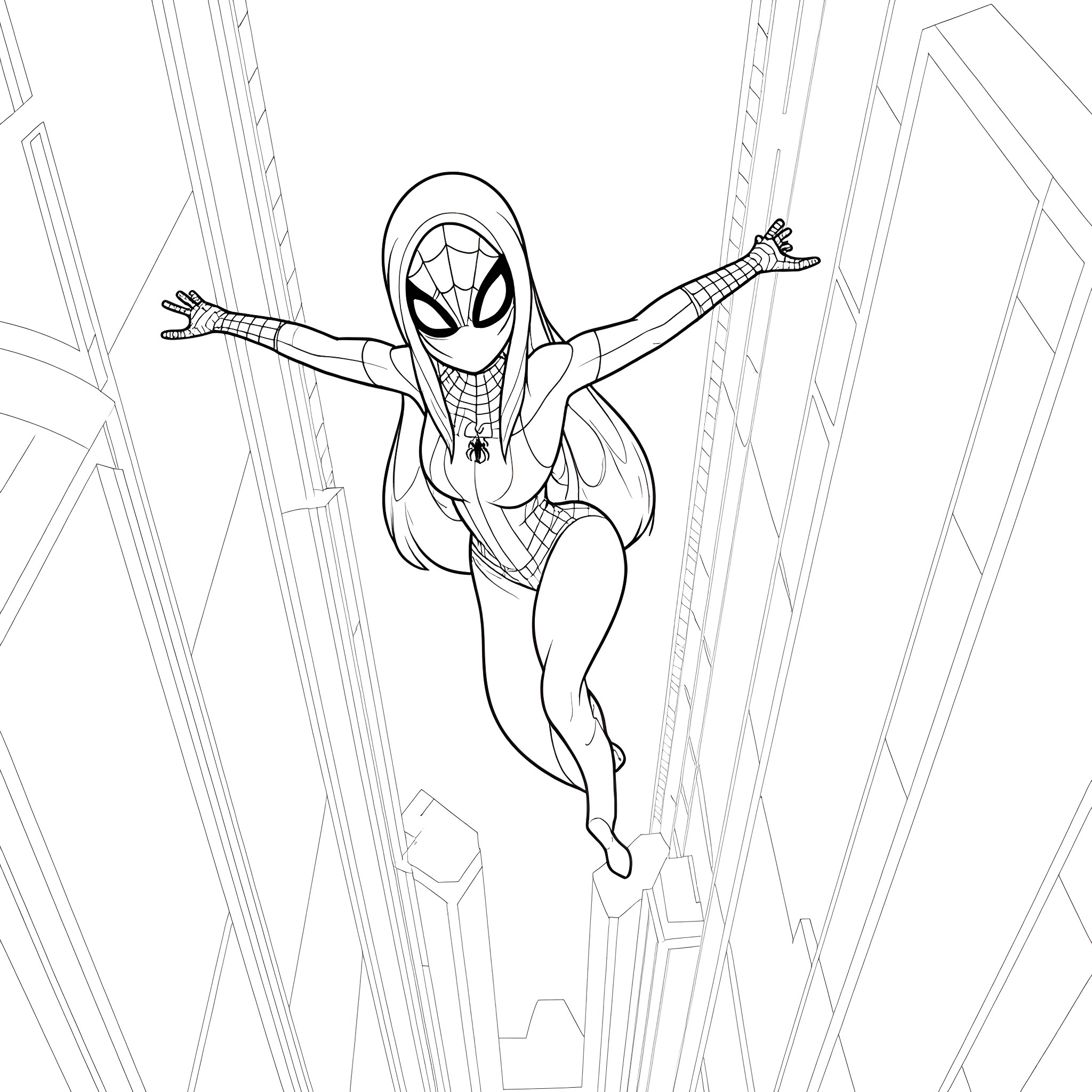27 Best Spider Gwen Coloring Pages (Free Printable PDFs)