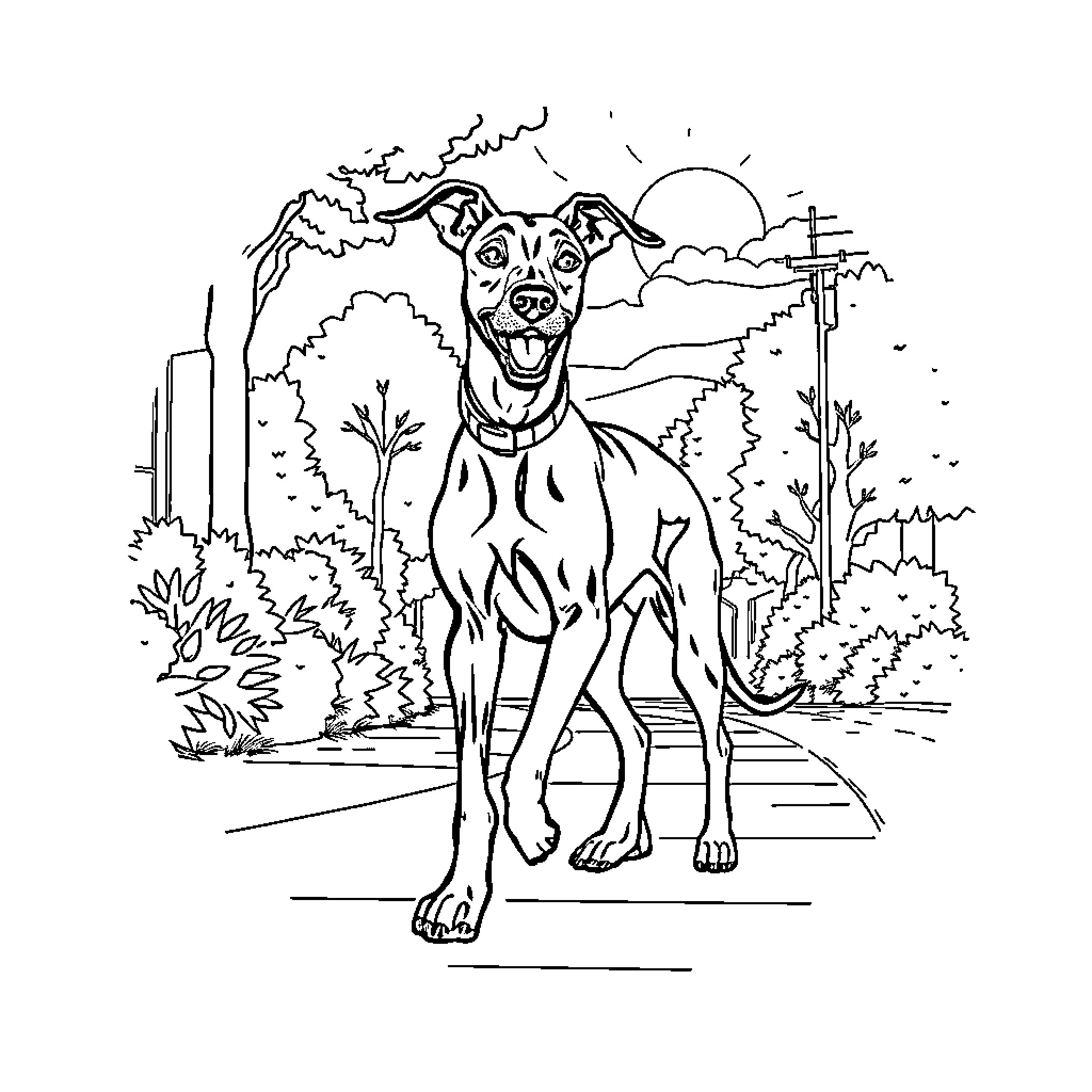 Lincoln Loud's happy adventure in the park Coloring Page (free black-and-white line drawing printable PDF for all, from beginners to advanced learners, including children, teens, adults, and seniors)